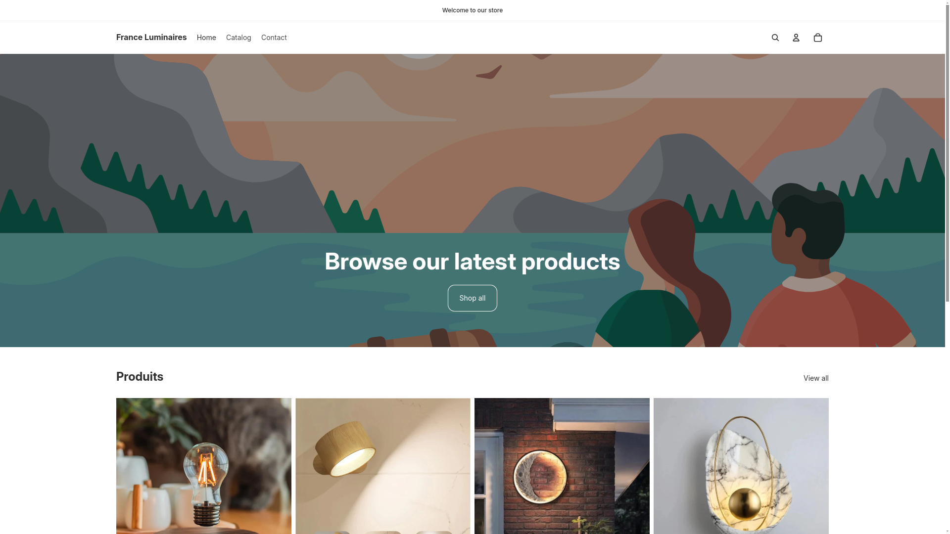 website screenshot of https://franceluminaires.fr/