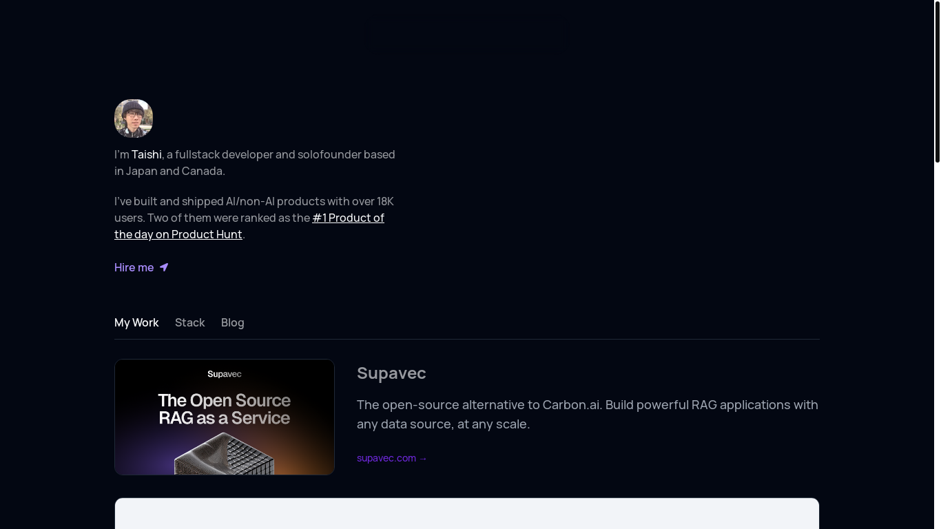 website screenshot of https://portfolio-2-csa.pages.dev/