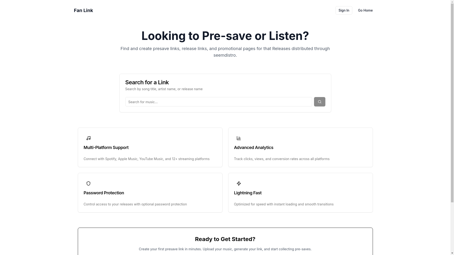 website screenshot of https://sfan.buzz/