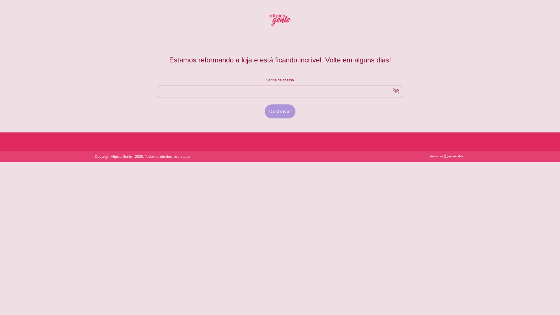 website screenshot of https://atipicagente.com.br/