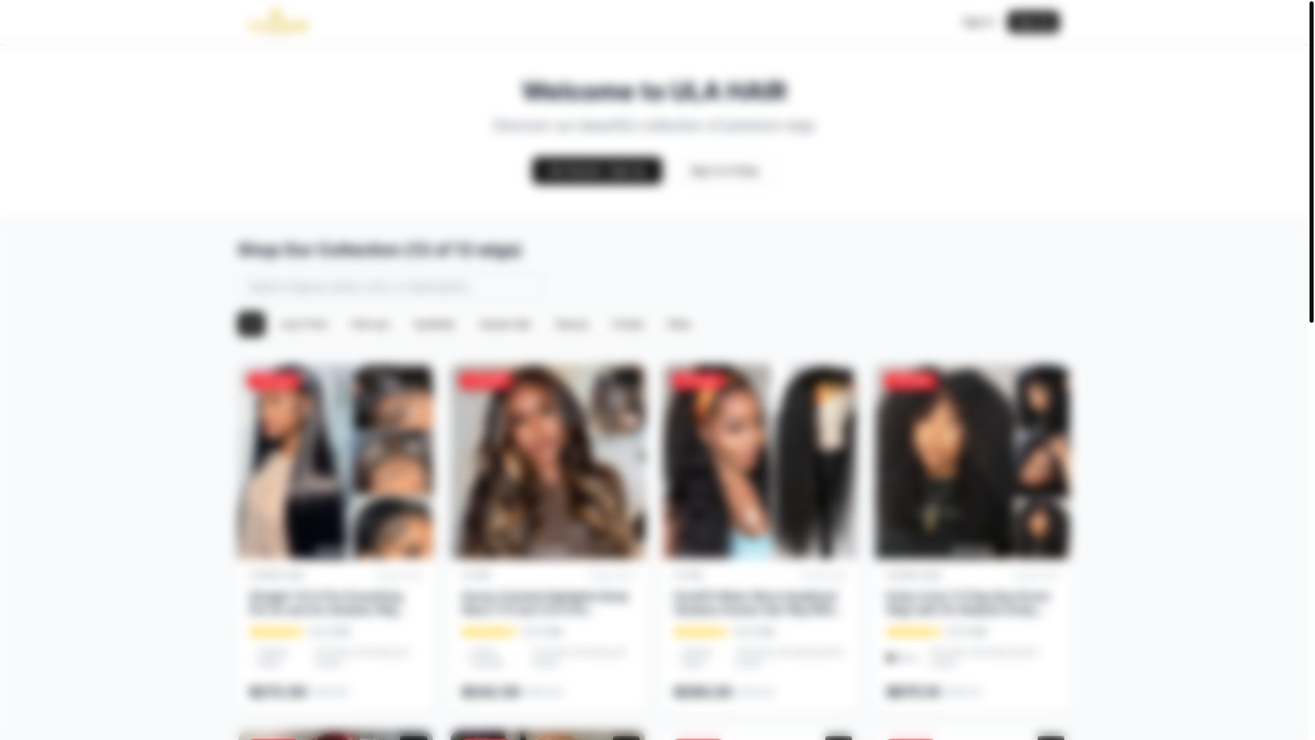 website screenshot of https://influencerhaircollab.com/