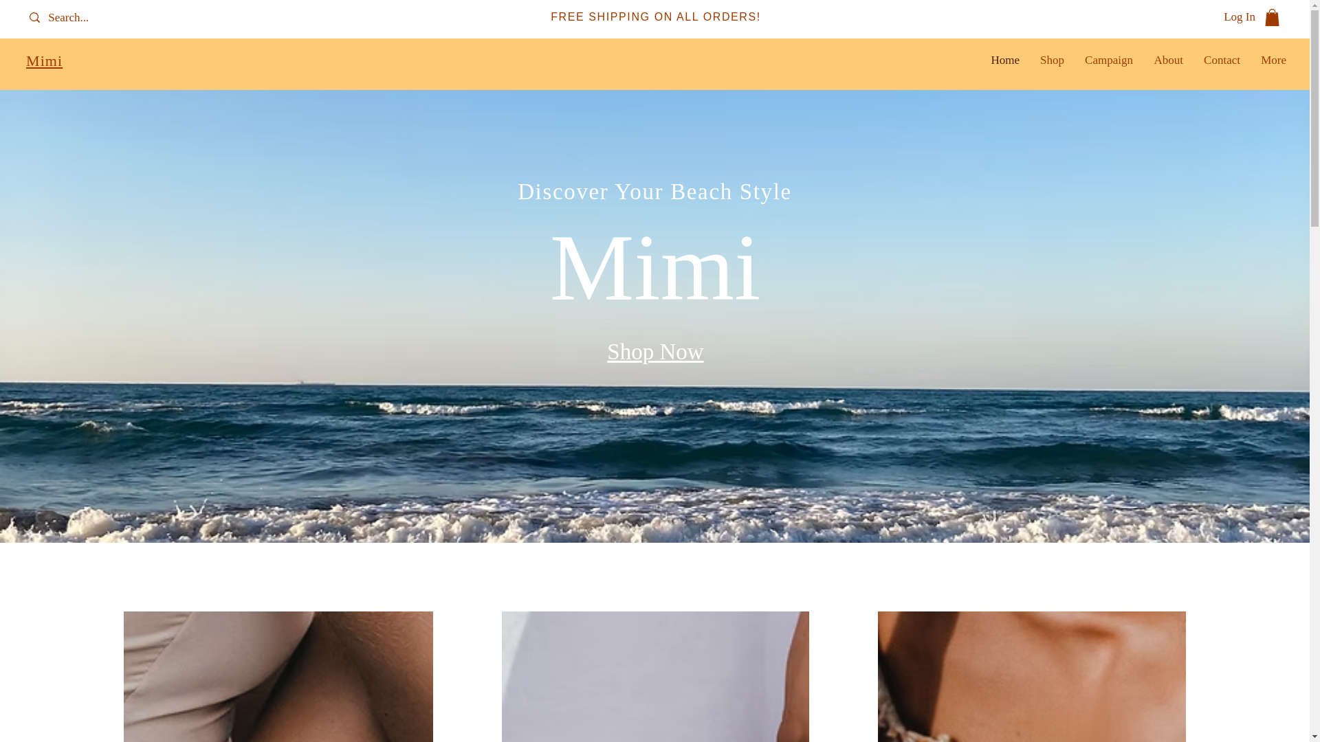 website screenshot of https://mimiinthewaves.com/
