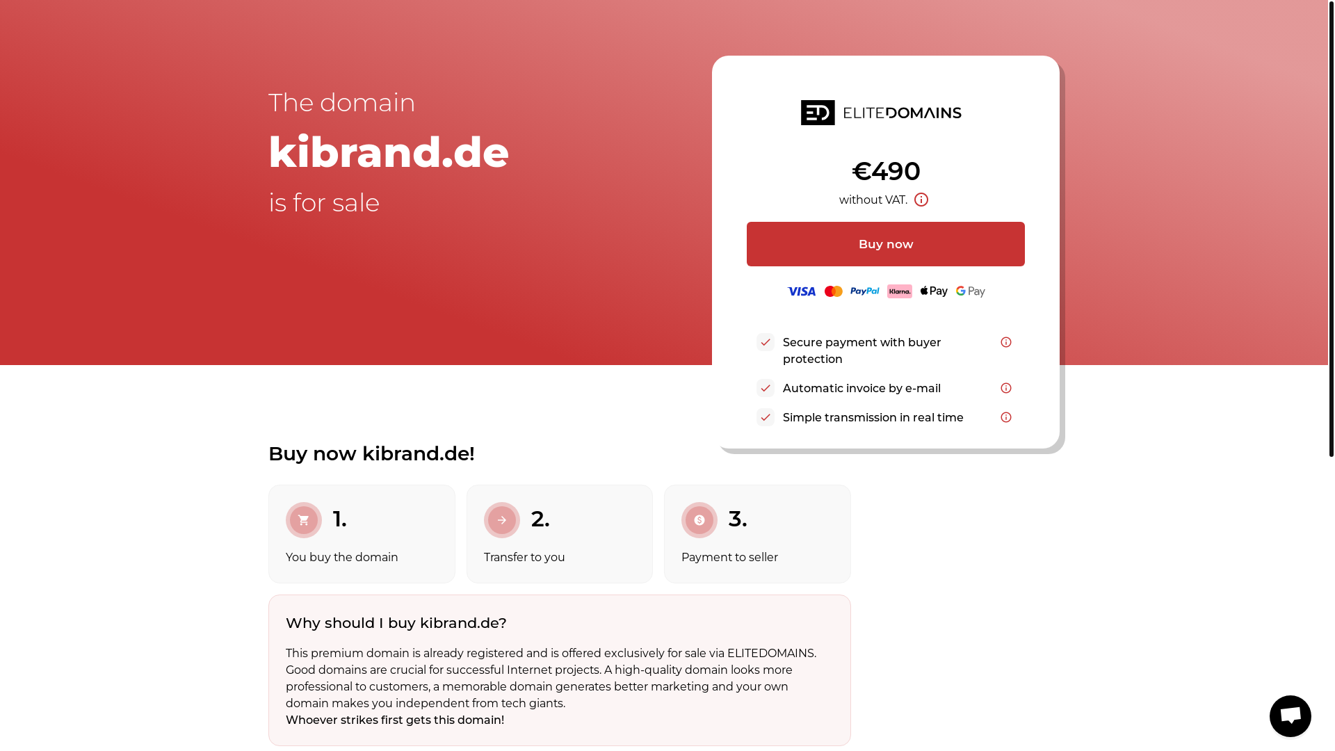 website screenshot of https://kibrand.de/