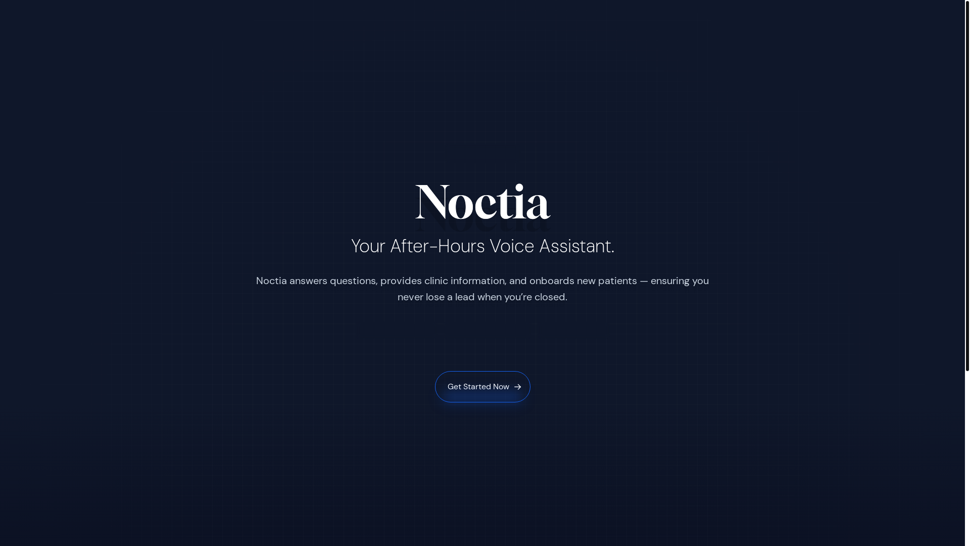 website screenshot of https://noctia.ca/