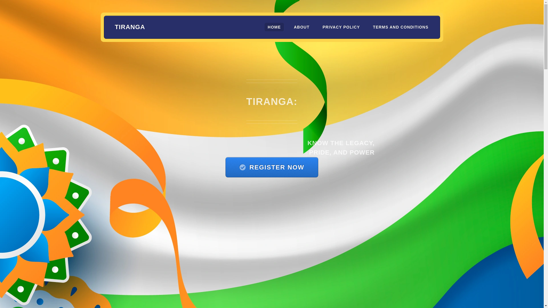 website screenshot of https://tirangaze.blog/