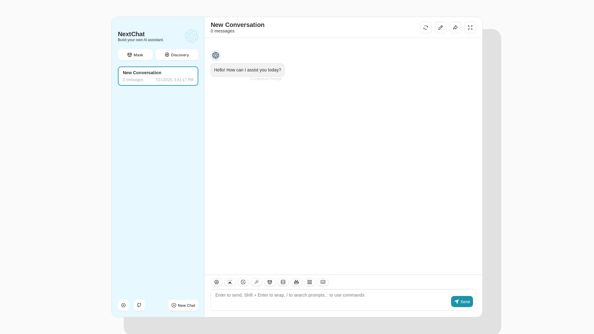 website screenshot of https://nextchat-8w4.pages.dev/