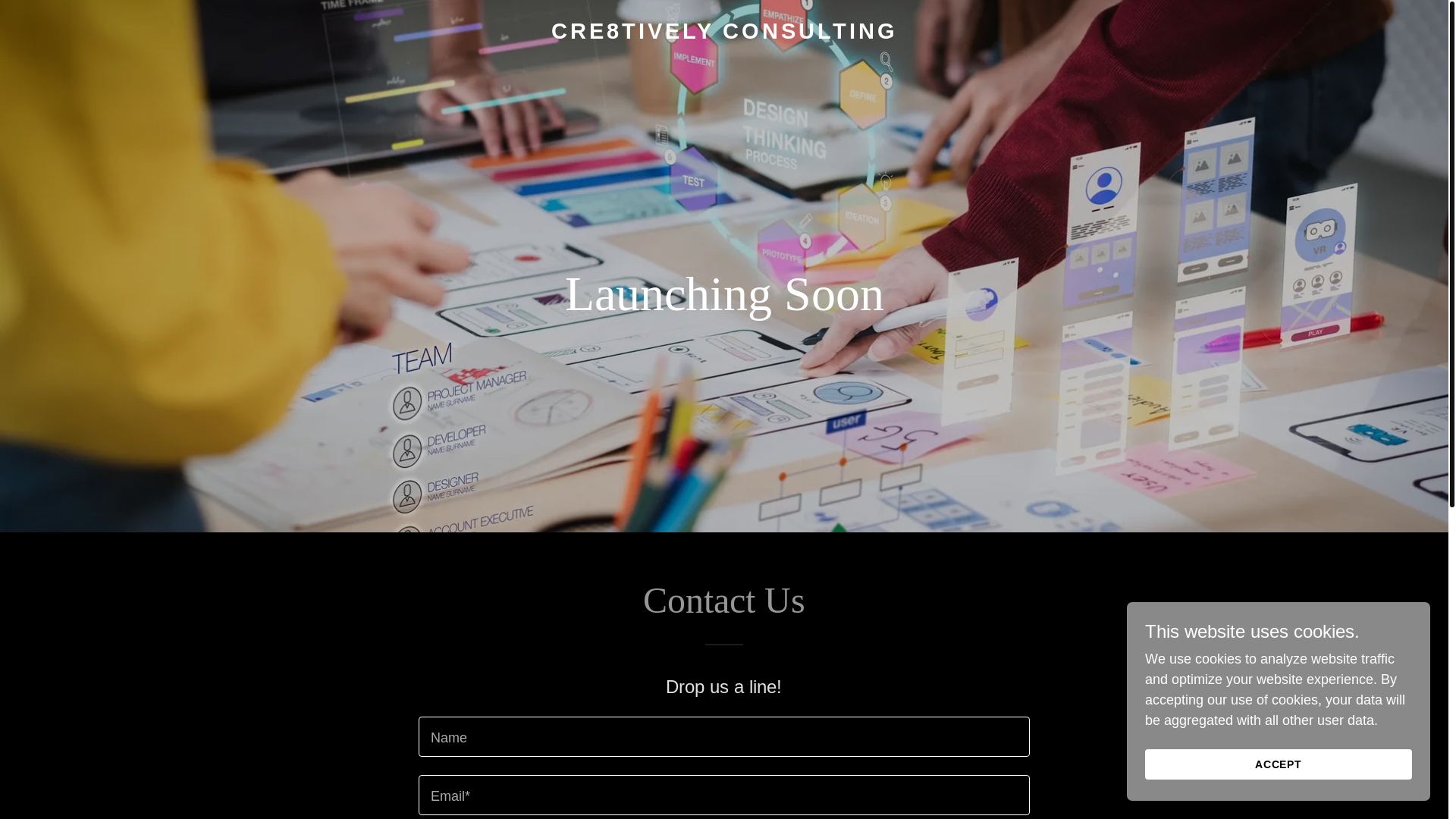 website screenshot of https://cre8tivelyconsulting.com/
