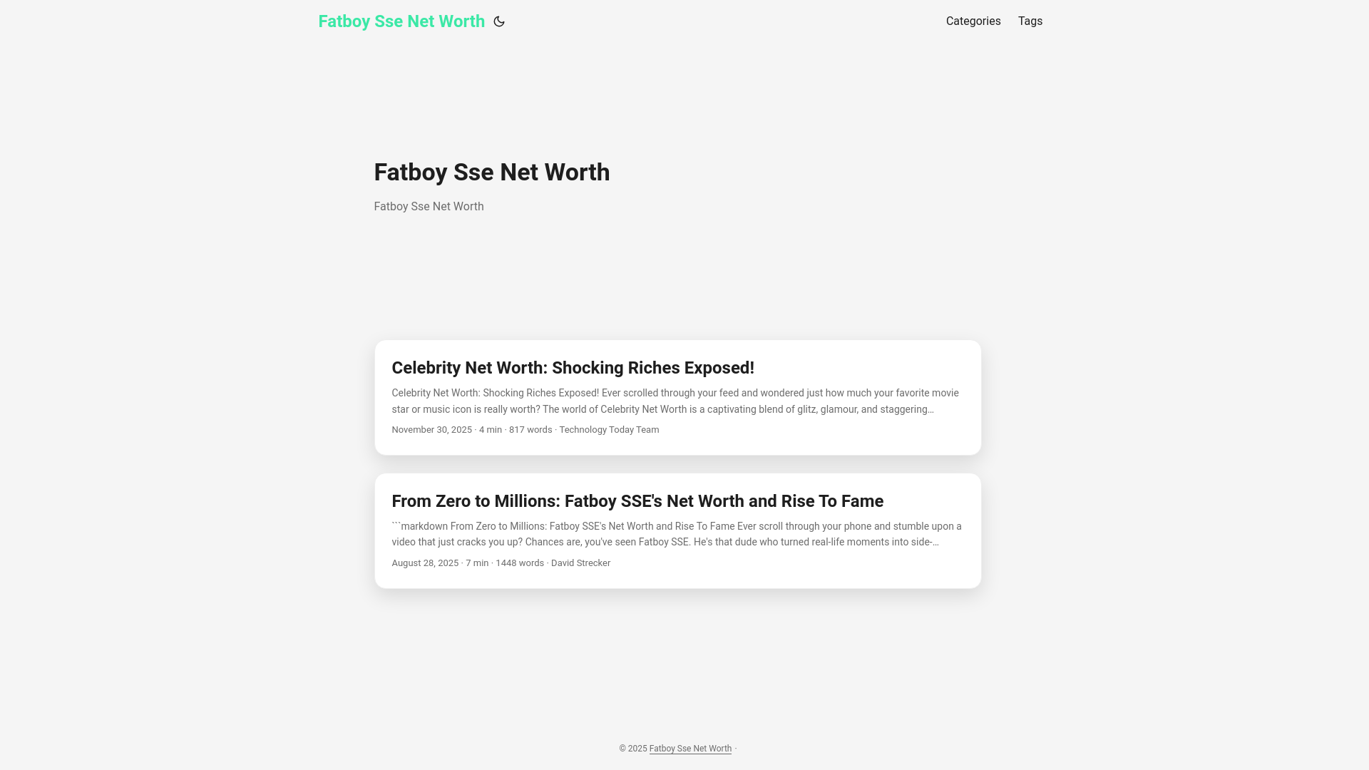 website screenshot of https://fatboy-sse-net-worth.pages.dev/