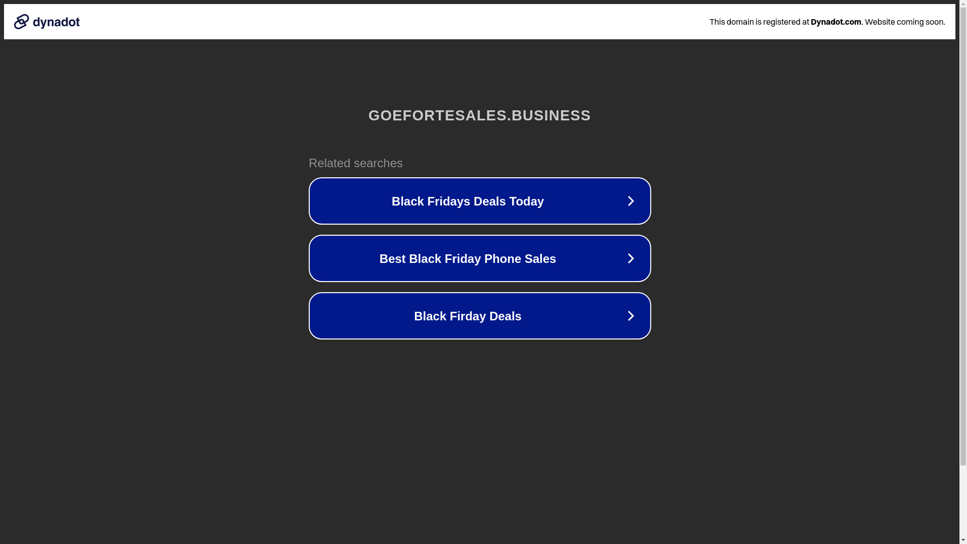website screenshot of https://goefortesales.business/