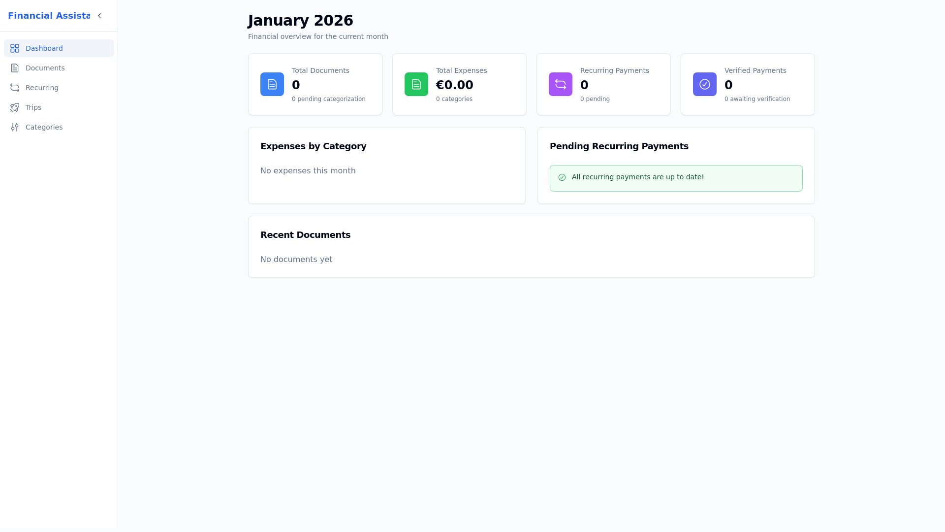website screenshot of https://financial-assistant-web.pages.dev/