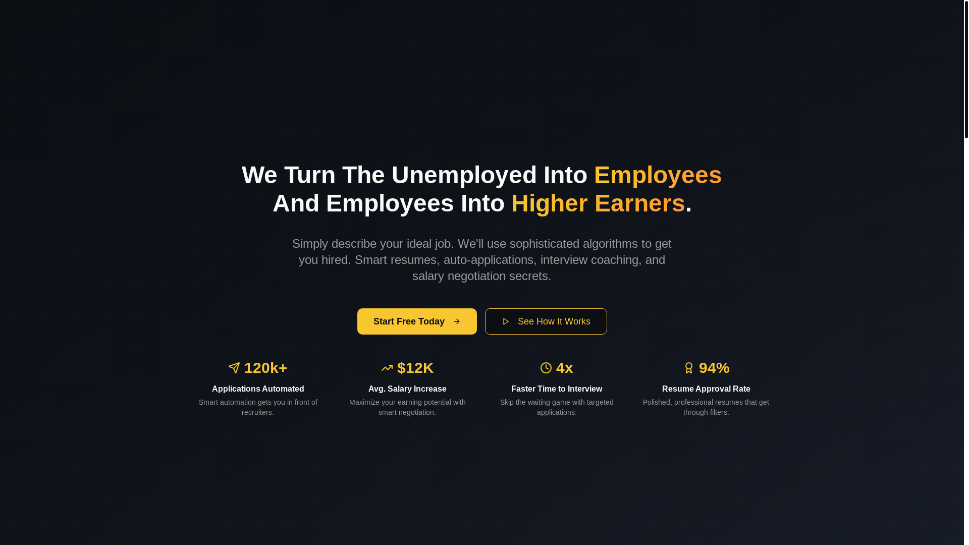 website screenshot of https://joobly-ai.com/