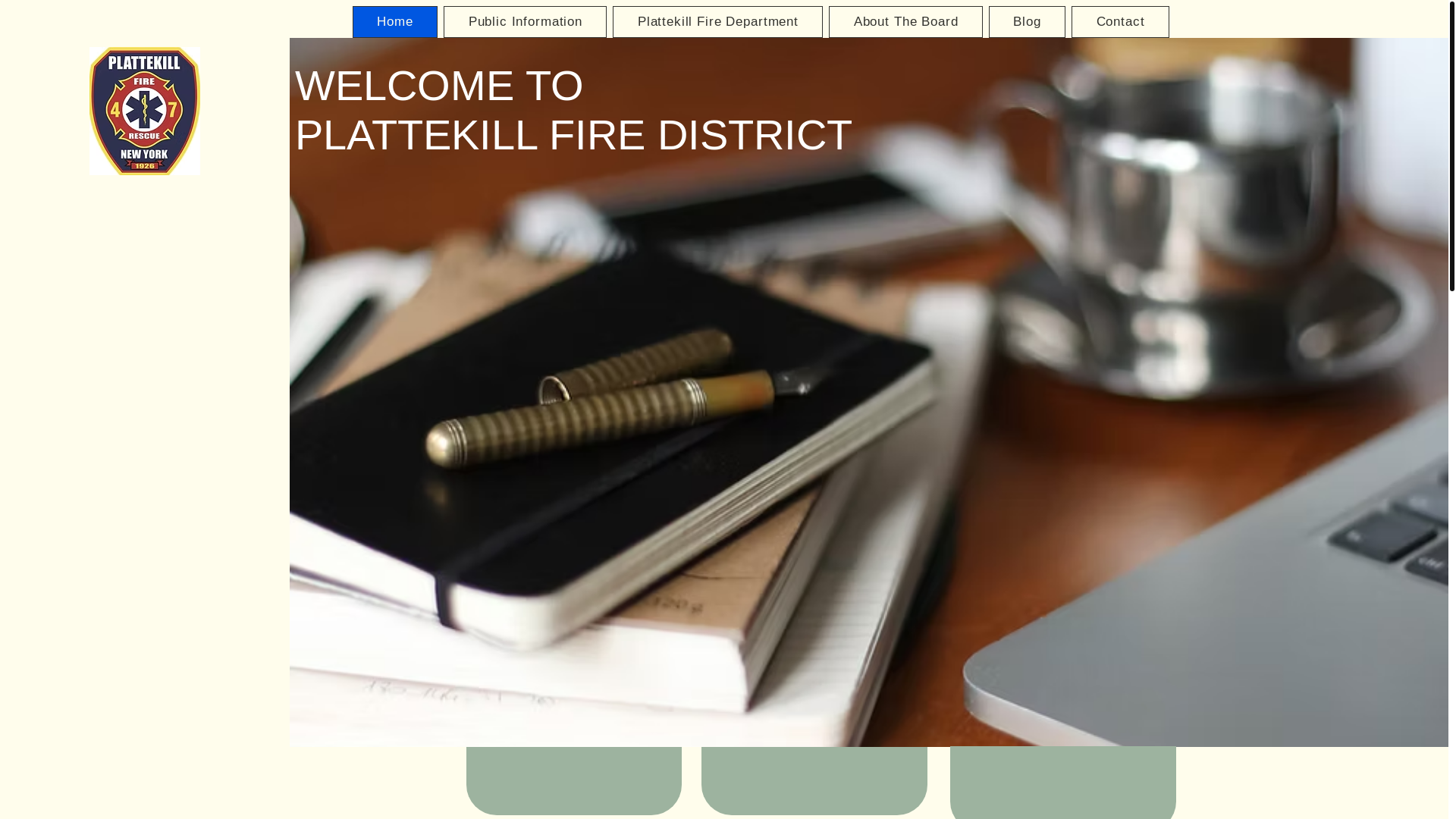 website screenshot of https://plattekillfiredistrict.com/