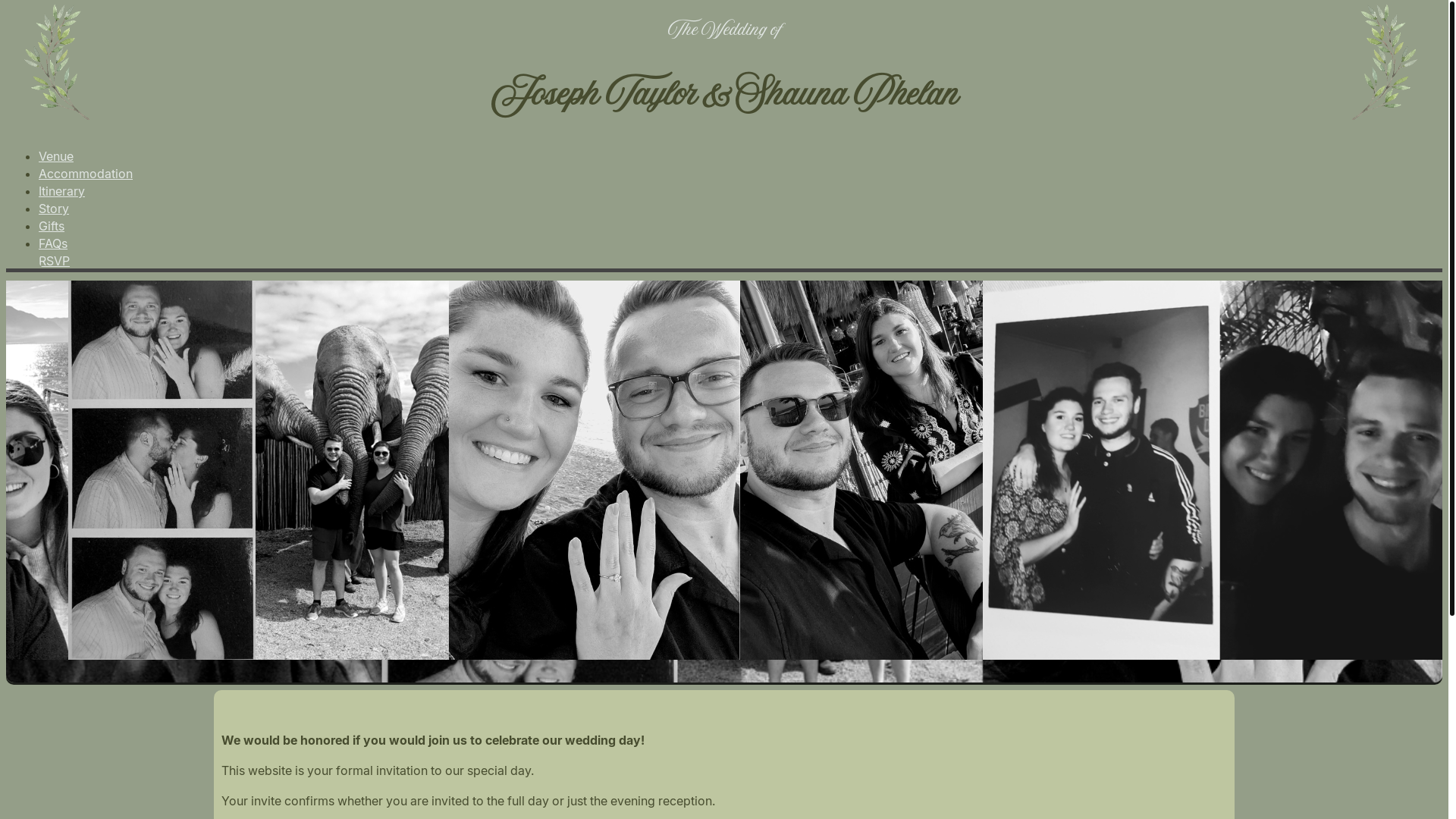 website screenshot of https://joe-and-shauna-wedding.pages.dev/