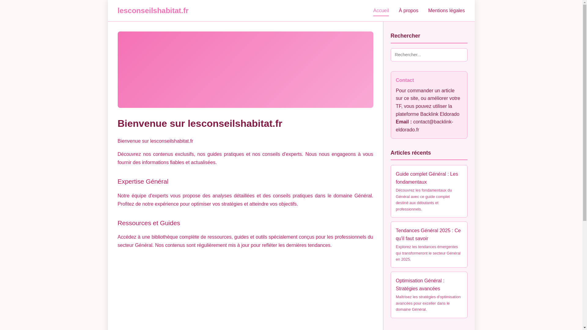 website screenshot of https://lesconseilshabitat.fr/