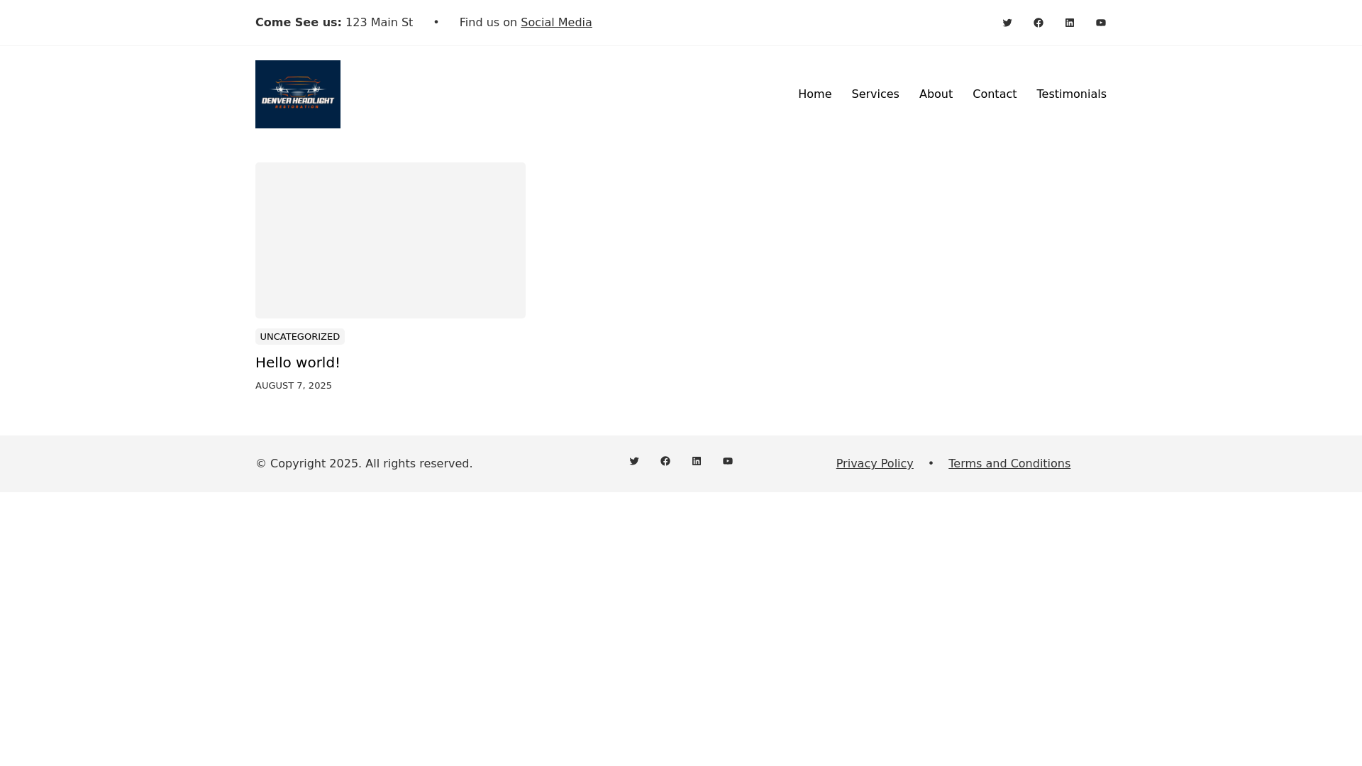 website screenshot of https://denverheadlightrestoration.com/