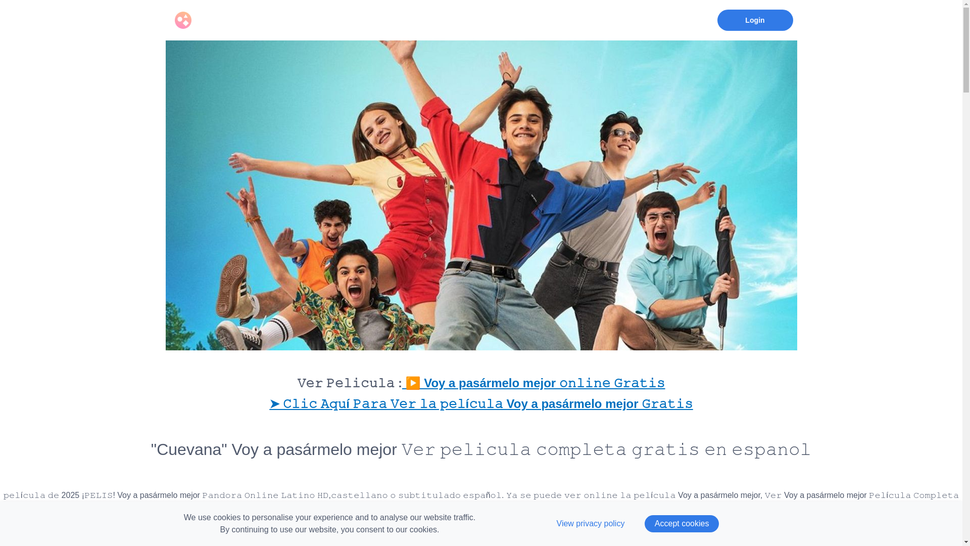 website screenshot of https://pelisvervoyapasrmelomejorpelicula.graphy.com/