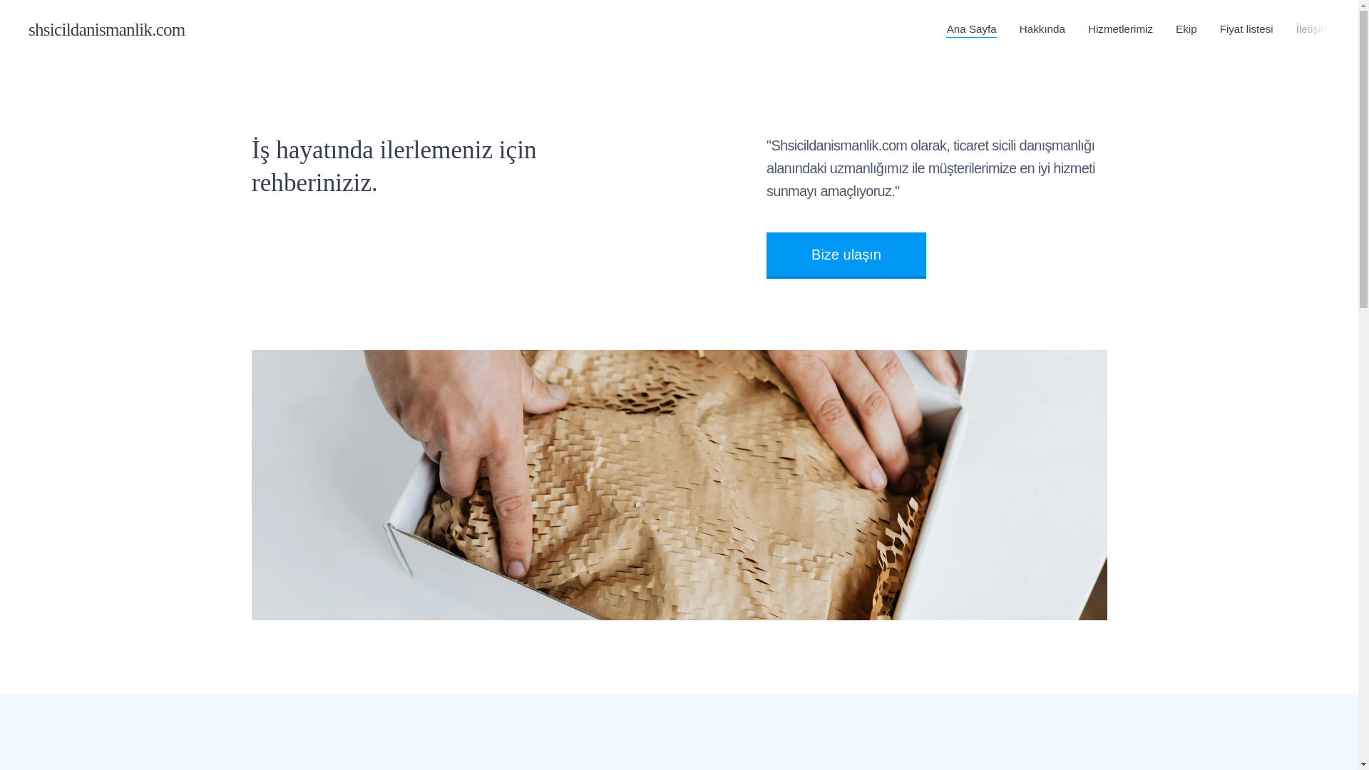 website screenshot of https://shsicildanismanlik.com/