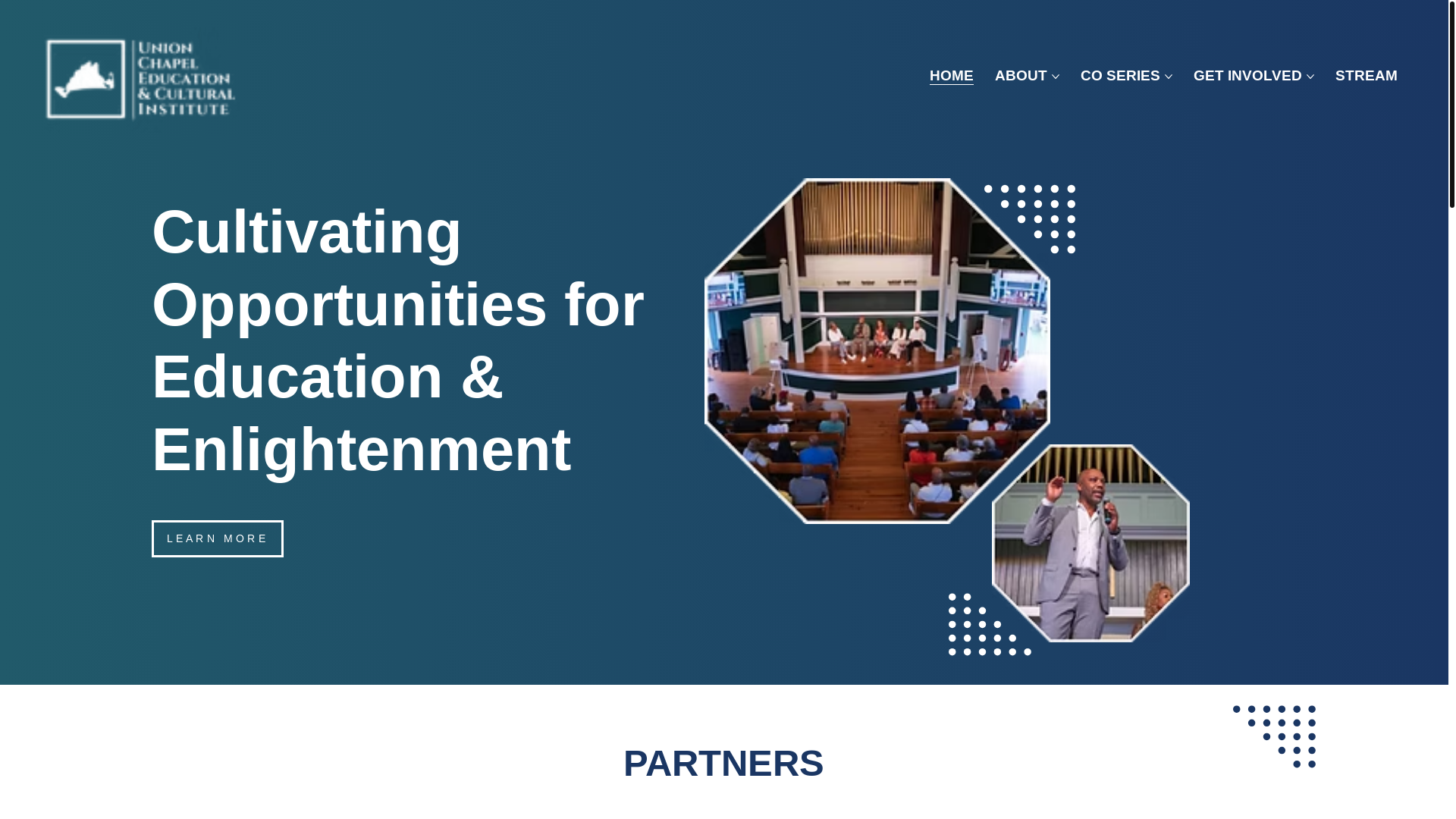 website screenshot of https://unionchapelinstitute.com/