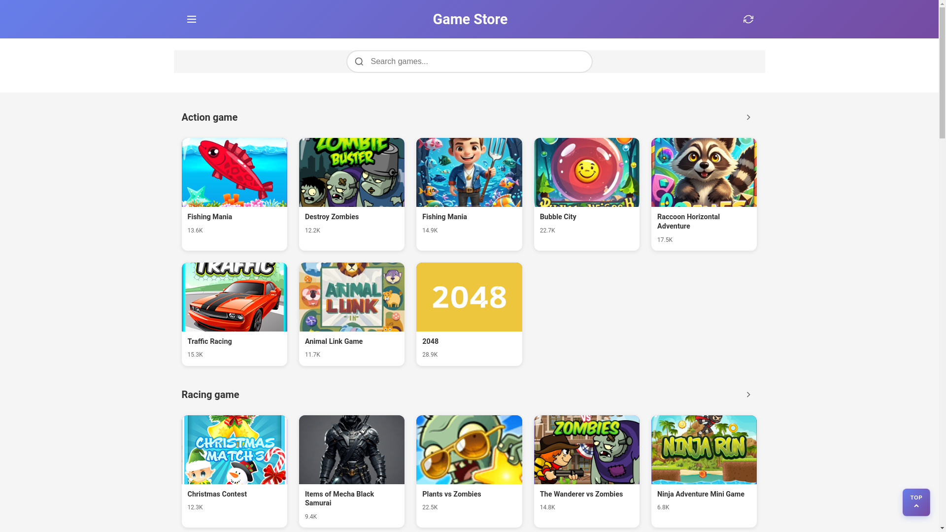 website screenshot of https://gameirland.top/