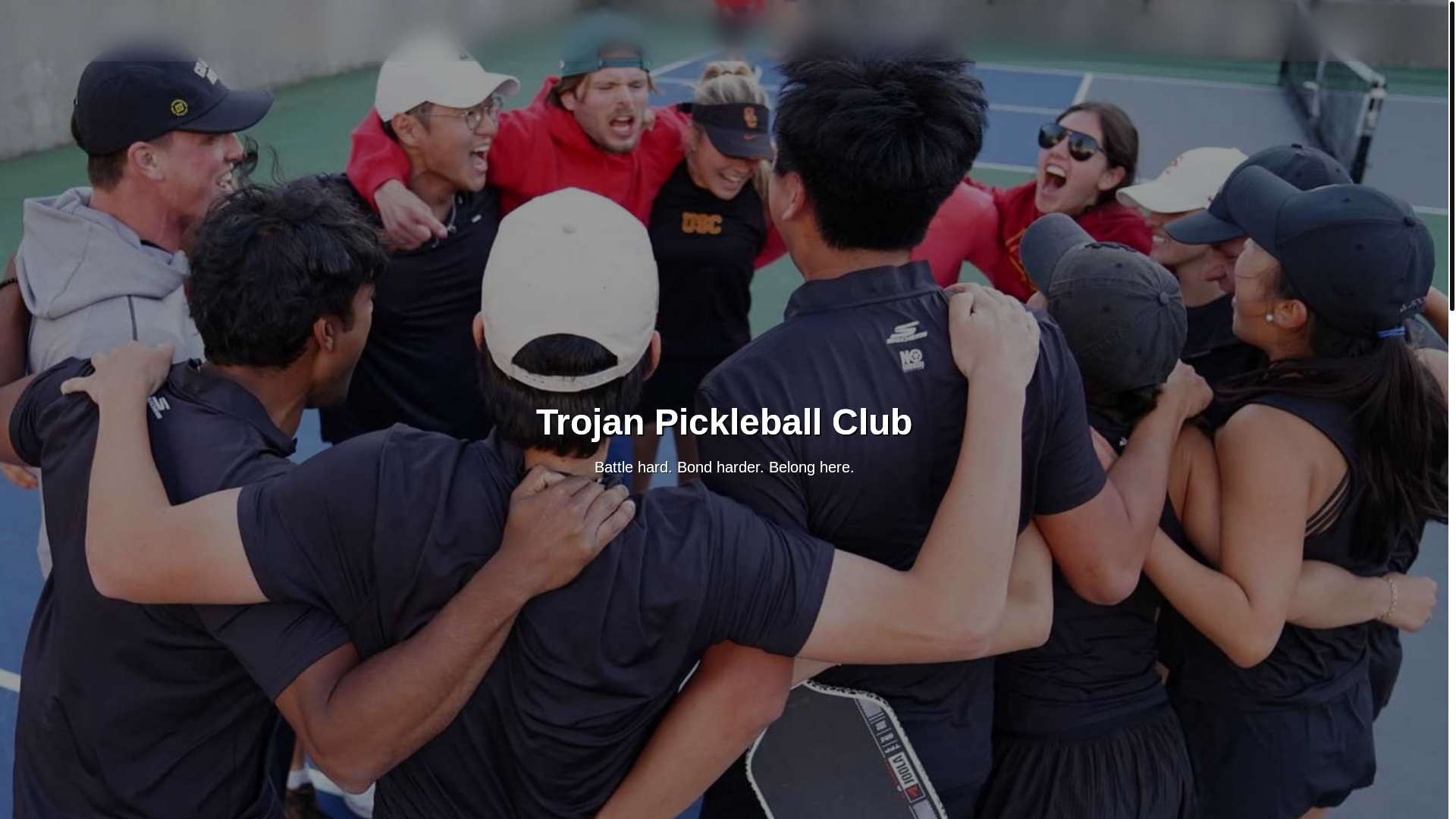 website screenshot of https://trojanpickleball.com/