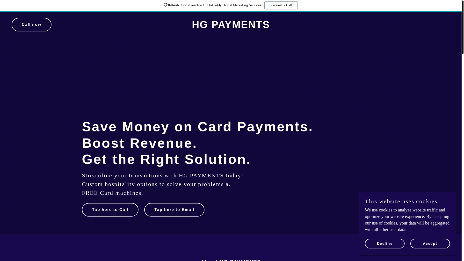 website screenshot of https://hgpayments.co.uk/