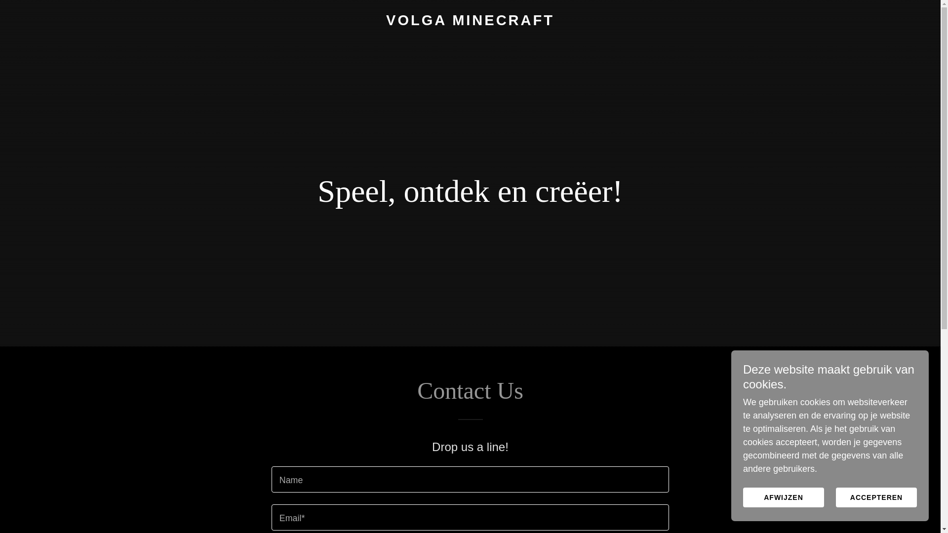 website screenshot of https://volgaminecraft.com/