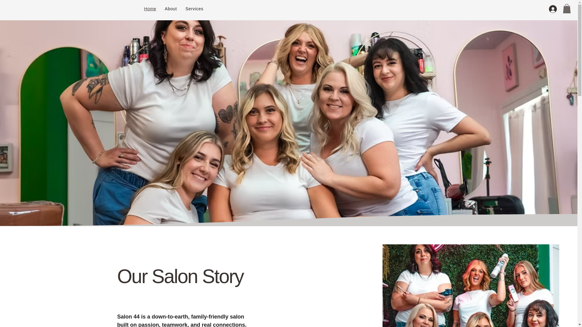 website screenshot of https://salon44.studio/