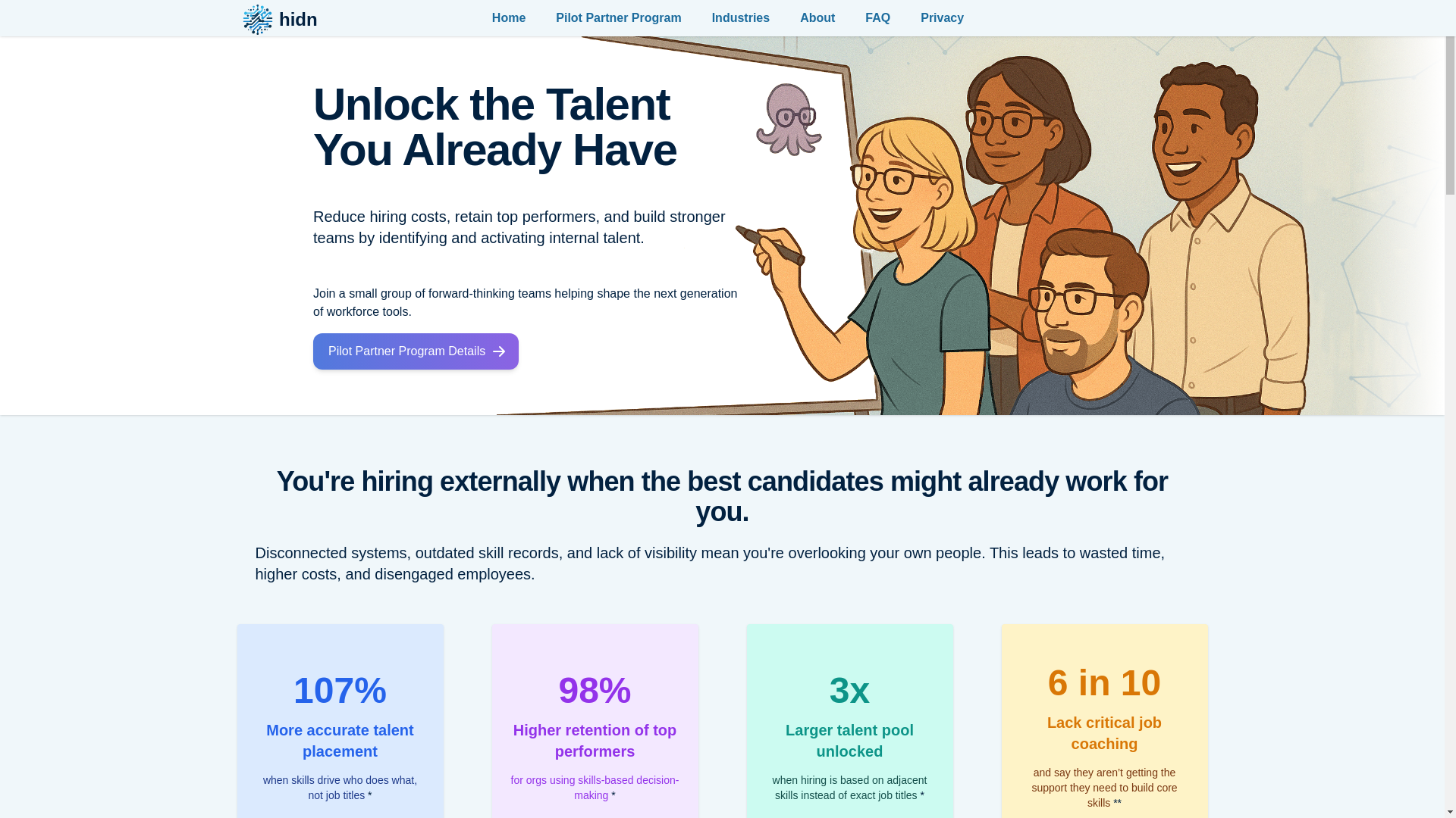 website screenshot of https://hidnai.pages.dev/