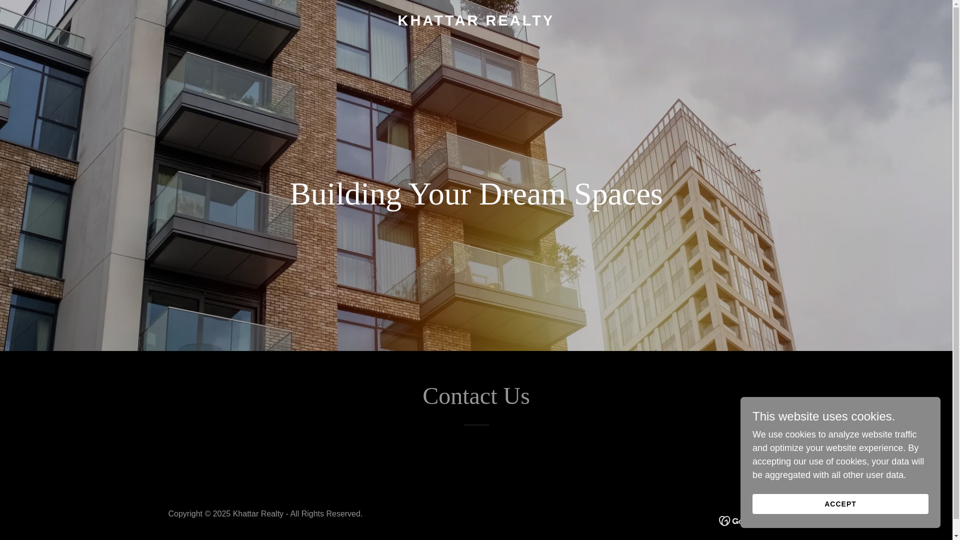 website screenshot of https://khattarrealty.in/