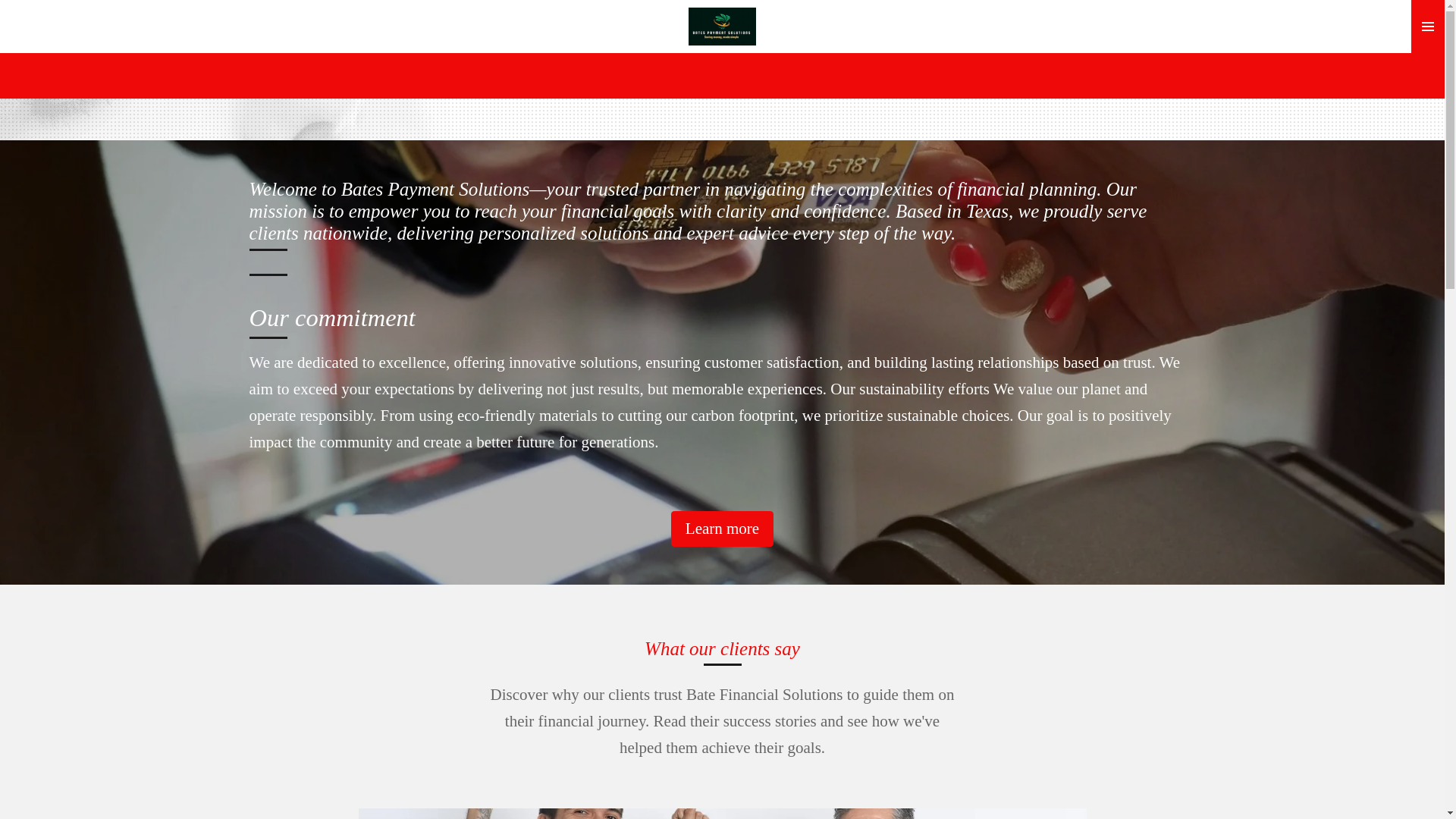 website screenshot of https://batespaymentsolutions.com/