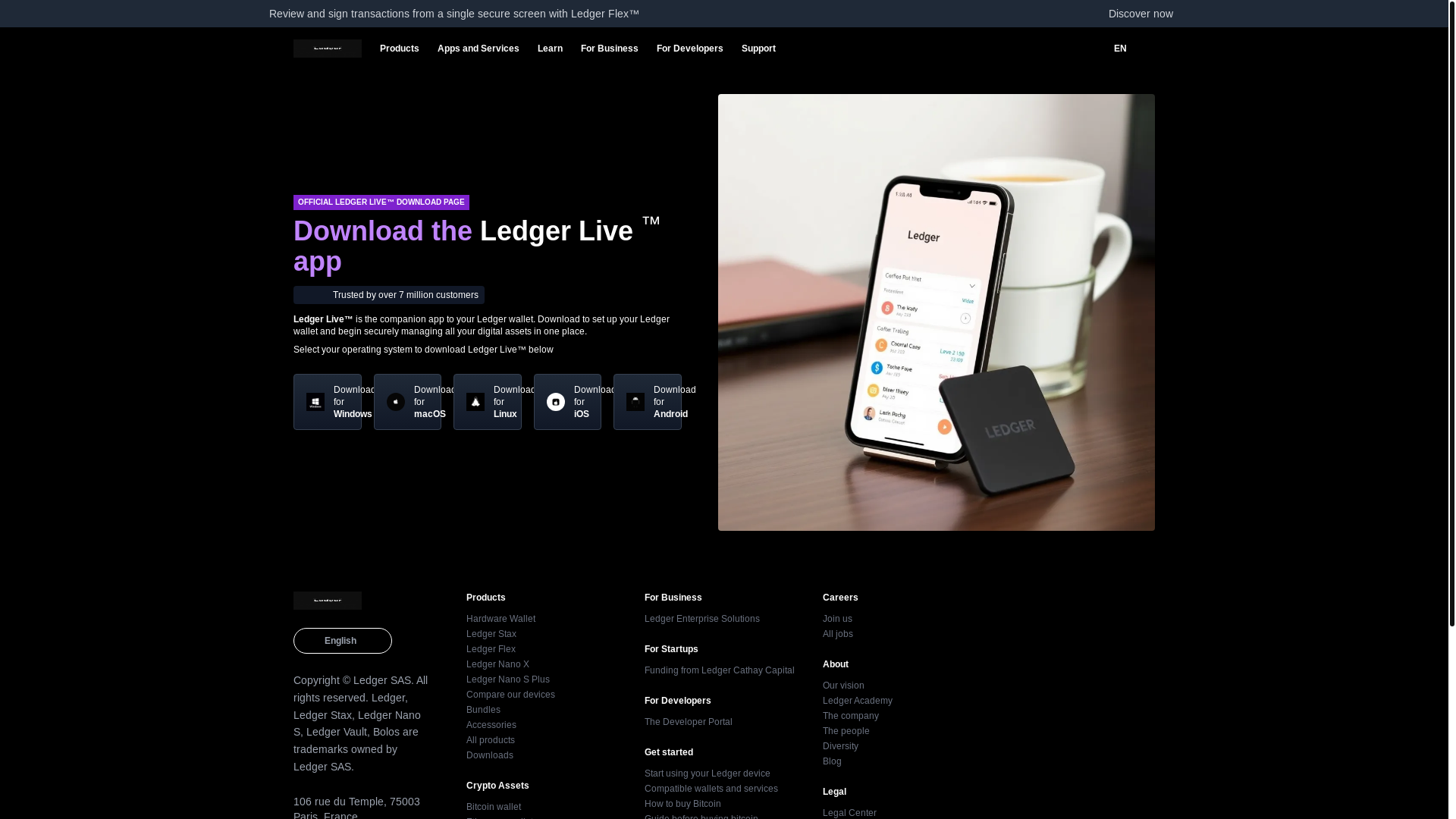 website screenshot of https://explore-ledger.pages.dev/