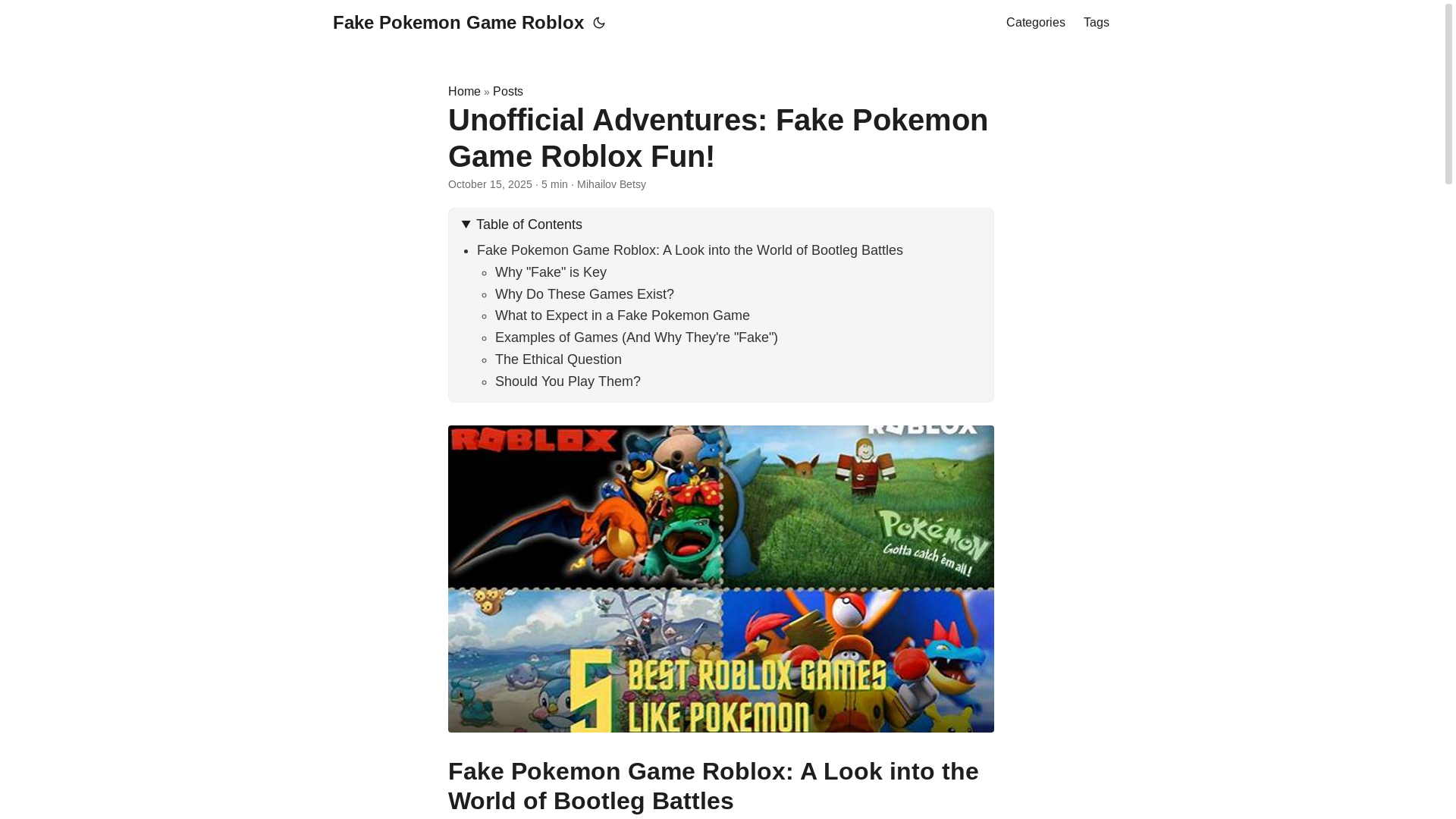 website screenshot of https://fake-pokemon-game-roblox.pages.dev/