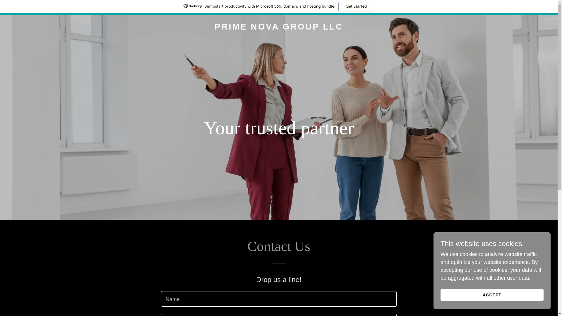 website screenshot of https://primenovagroopllc.com/
