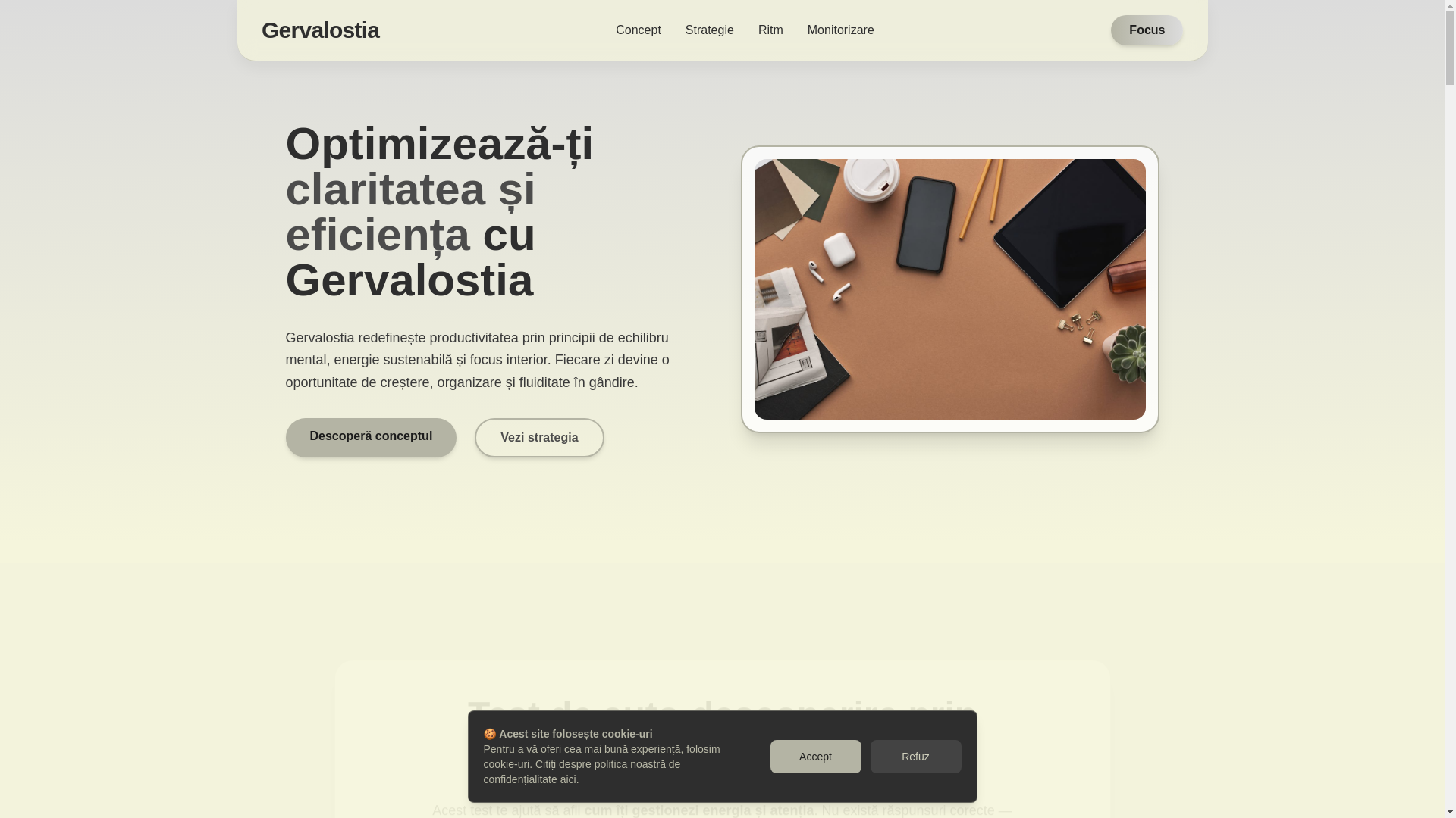 website screenshot of https://gervalostia.eu/