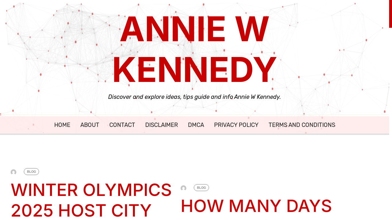 website screenshot of https://anniewkennedyw.pages.dev/