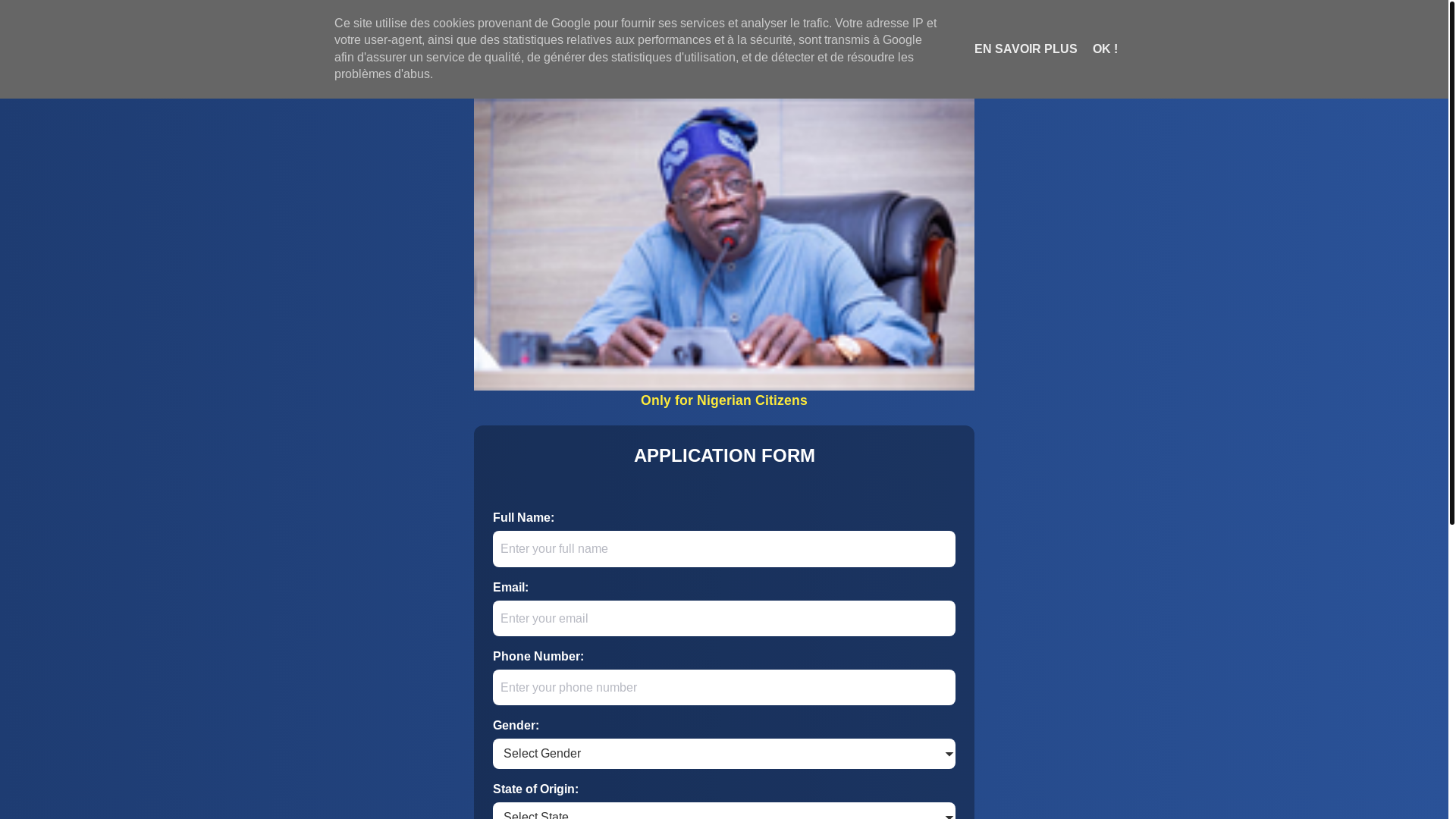 website screenshot of https://gvly.xyz/FG-National-Family-Support-Allowance