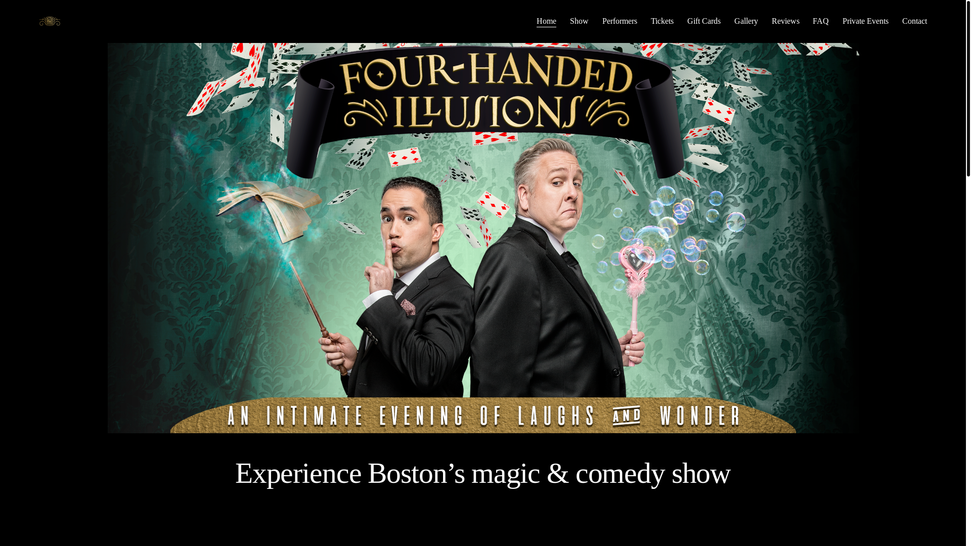 website screenshot of https://miracleandotherdeceptions.com/