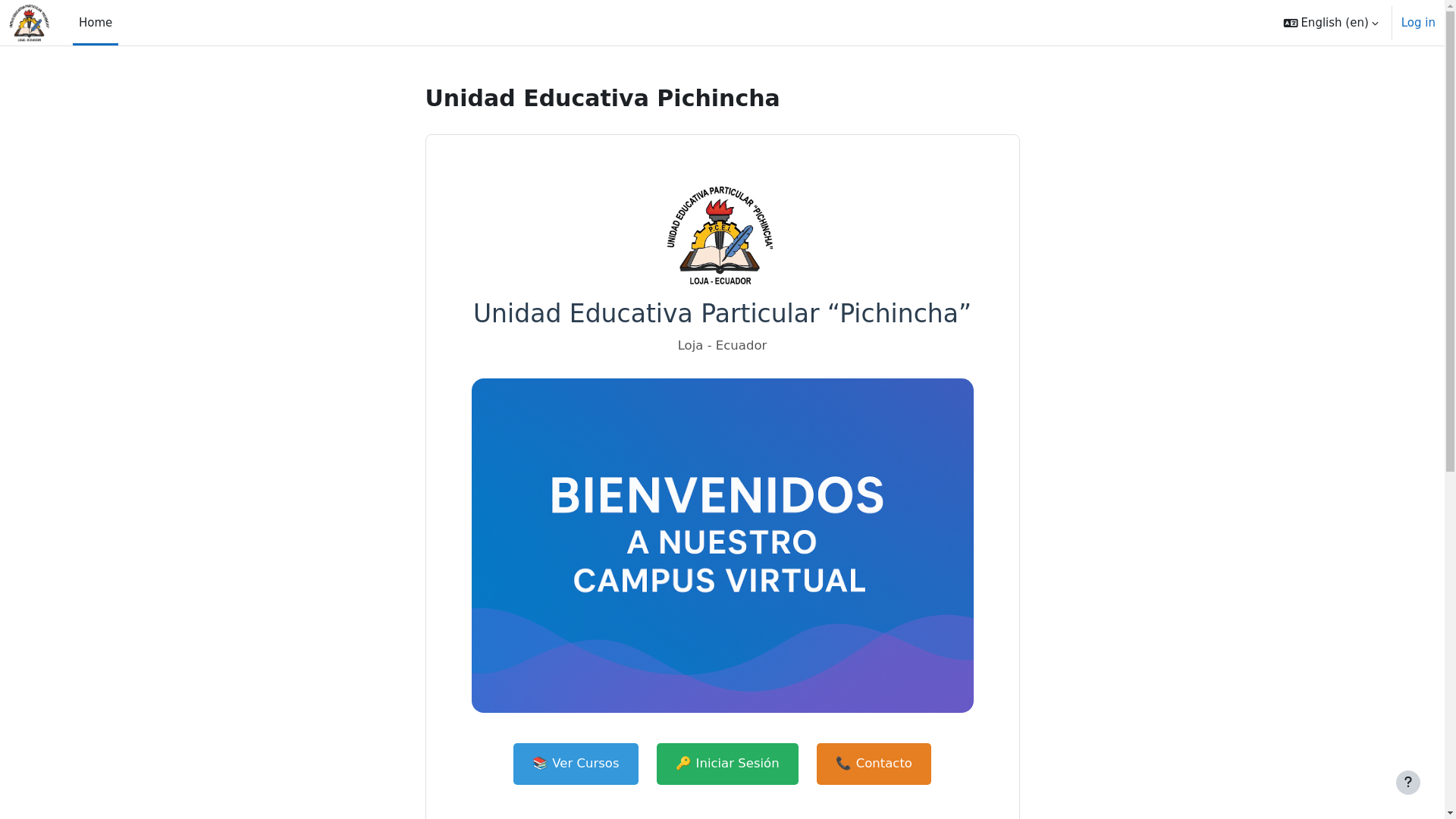 website screenshot of https://unidadeducativapichincha.com.ec/