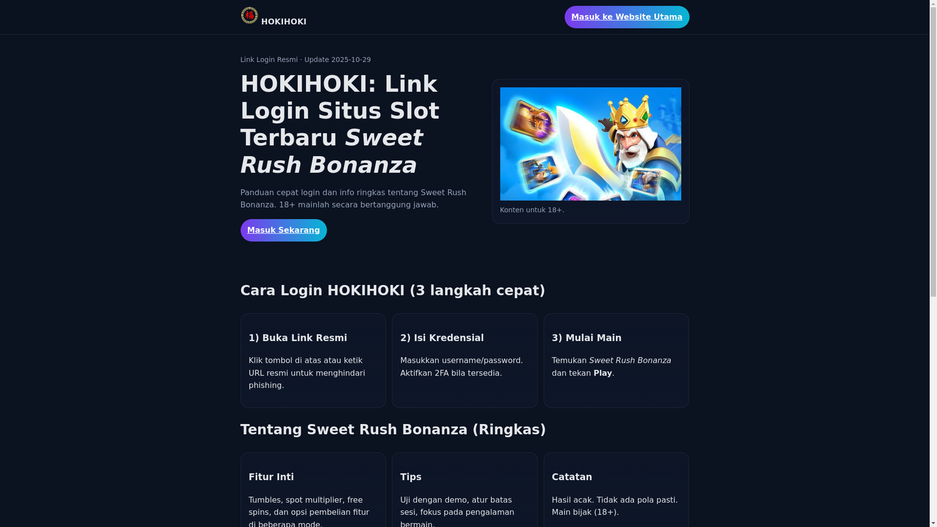 website screenshot of https://gcasa-hoki.pages.dev/