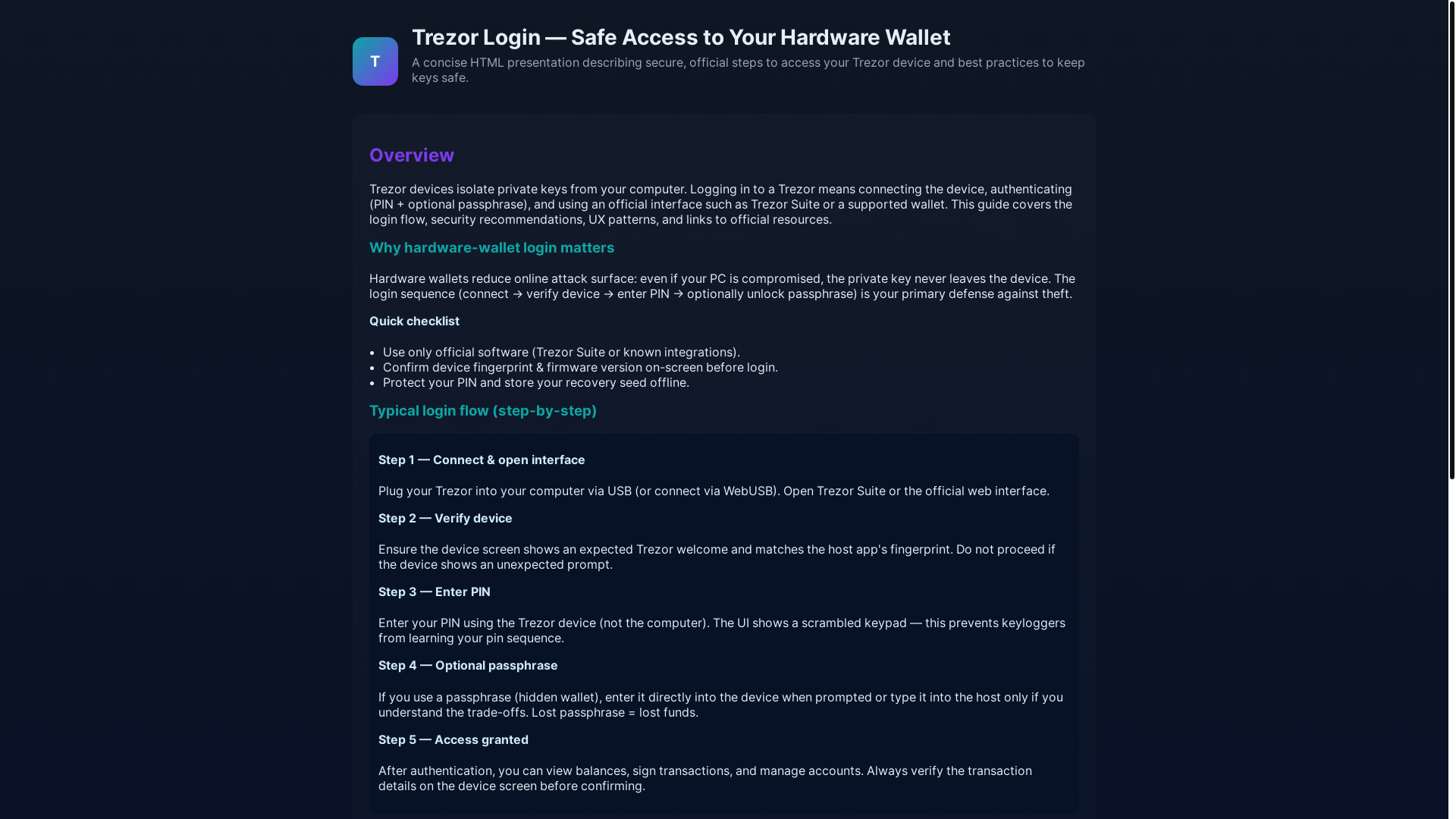 website screenshot of https://logn-trezr-nig.pages.dev/