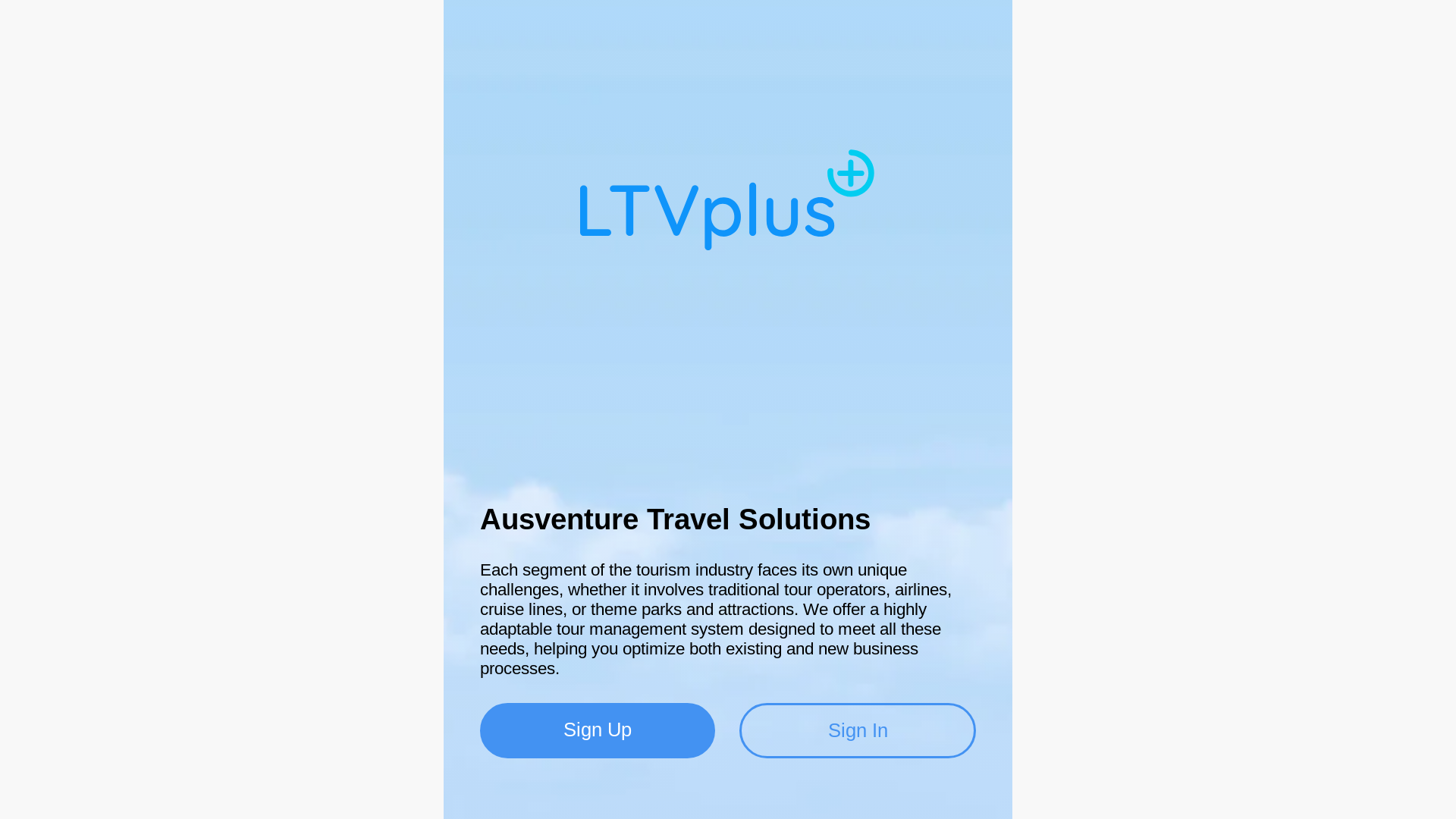 website screenshot of https://ltvplusagent.com/