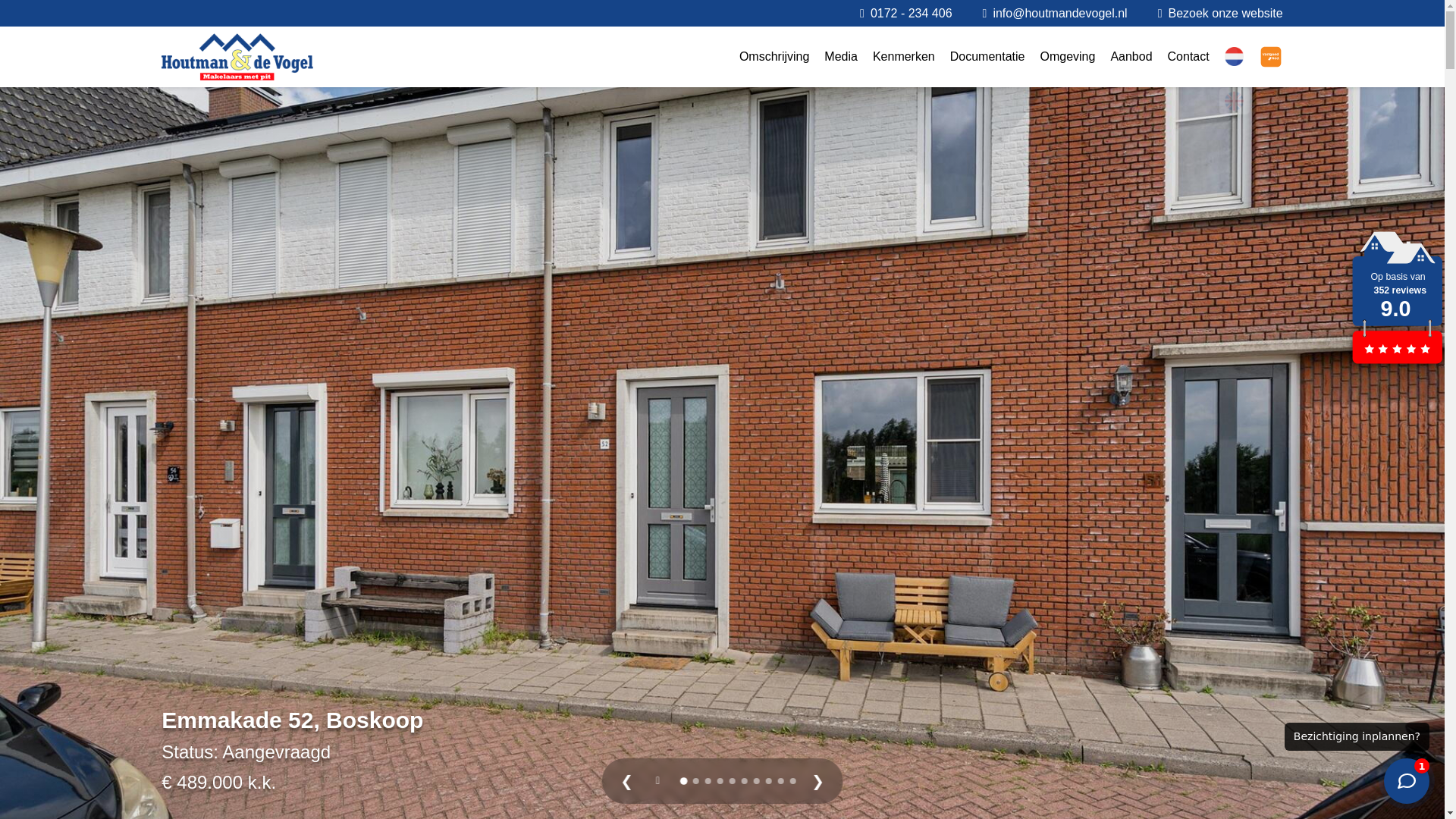 website screenshot of https://emmakade52.nl/
