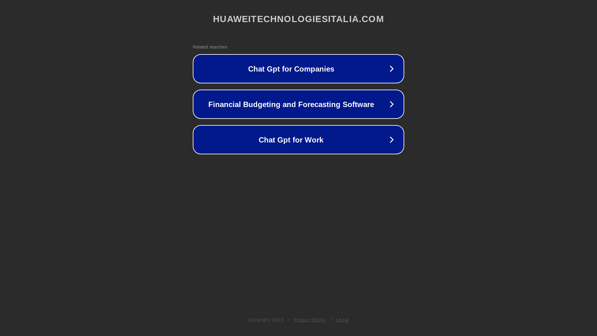 website screenshot of https://huaweitechnologiesitalia.com/