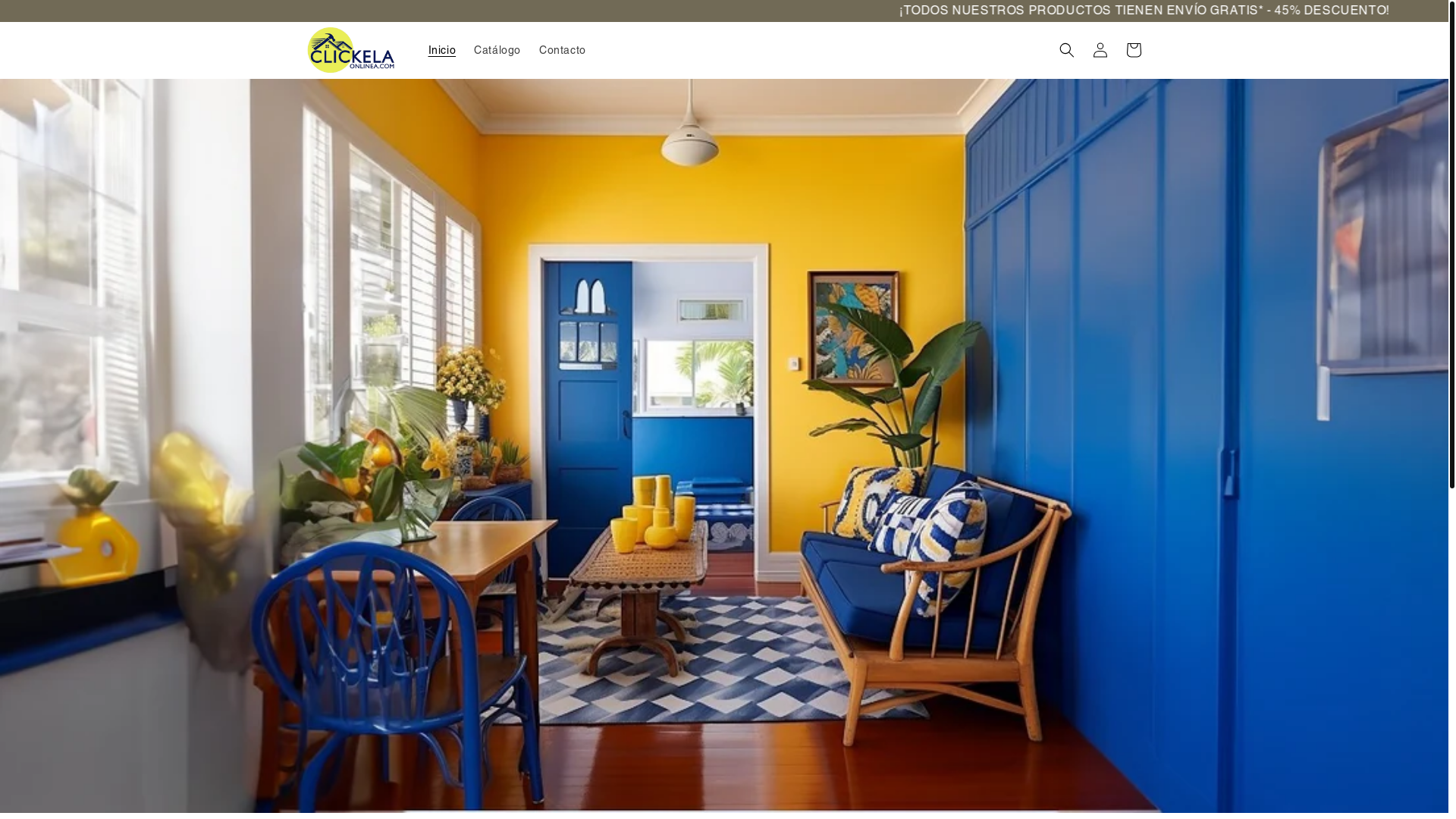 website screenshot of https://clickelaonline.com/