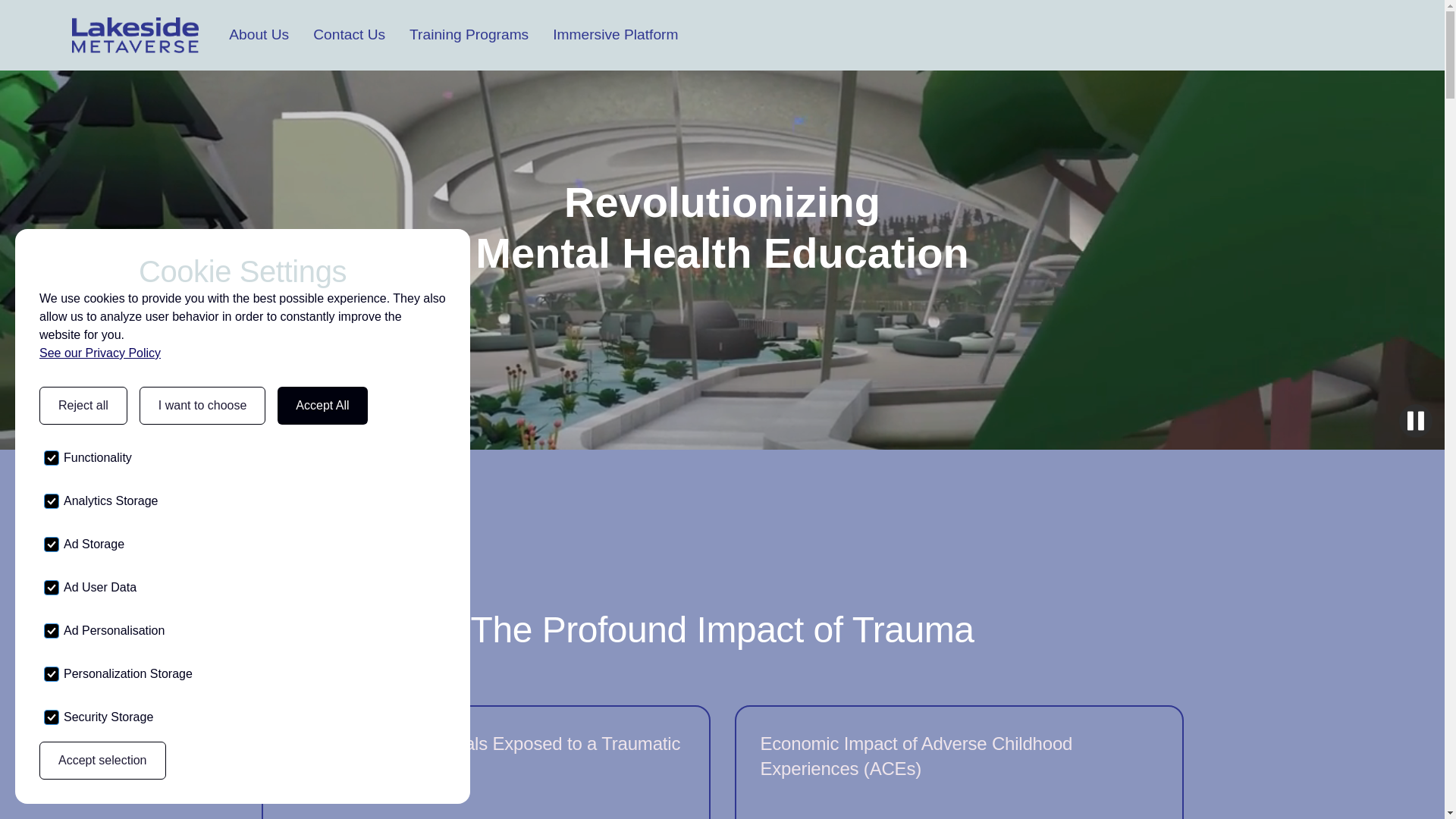 website screenshot of https://suitelakesidemetaverseweb.com/