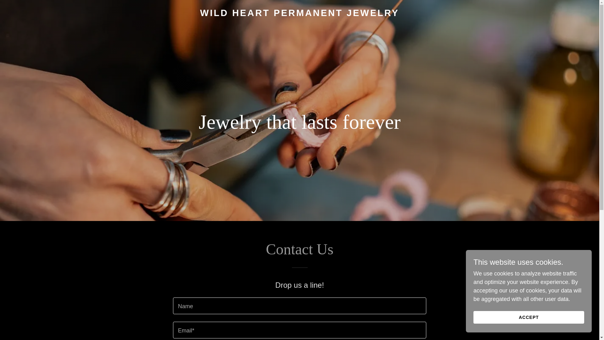 website screenshot of https://wildheartpj.us/