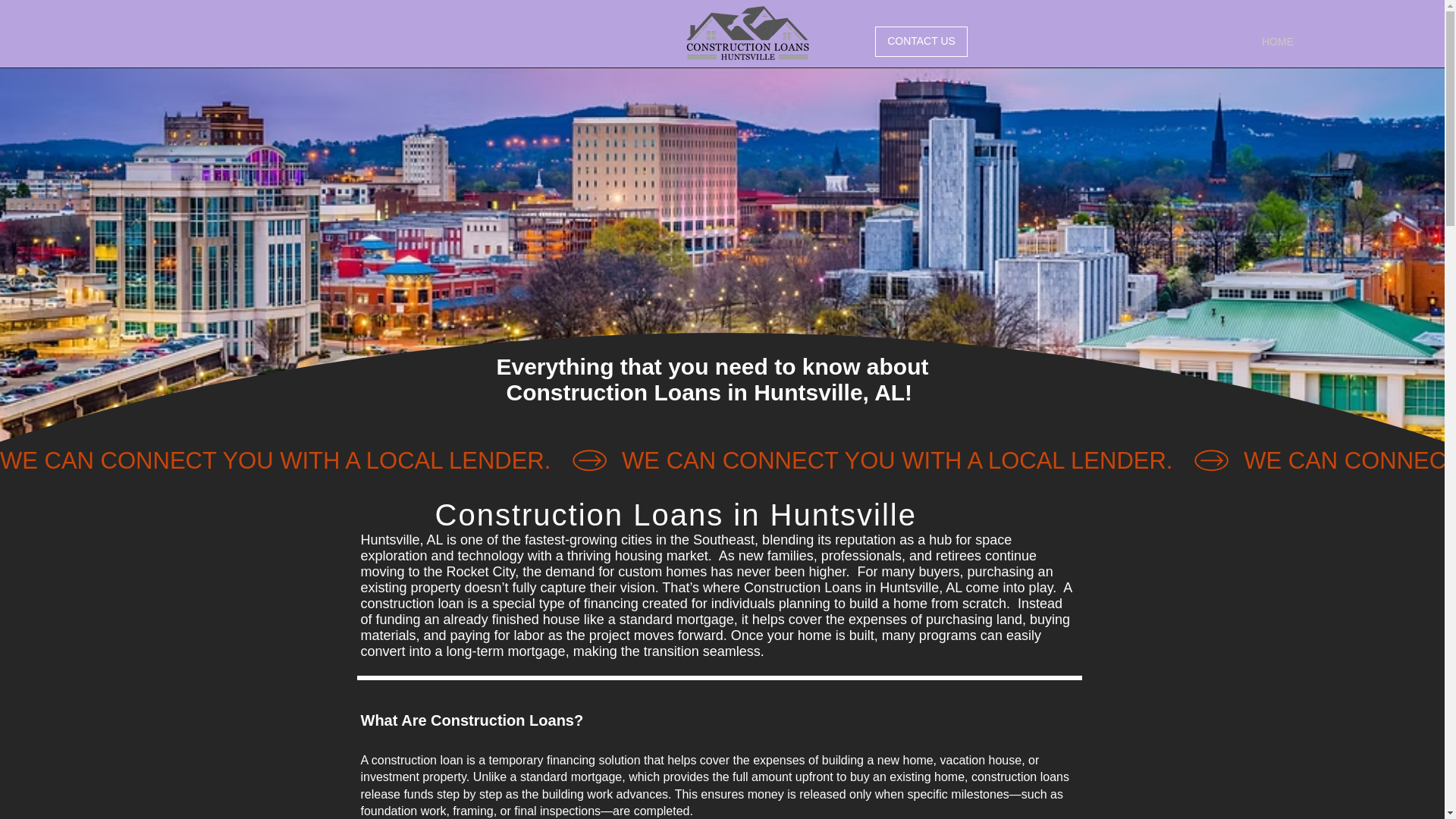 website screenshot of https://constructionloanshsv.com/