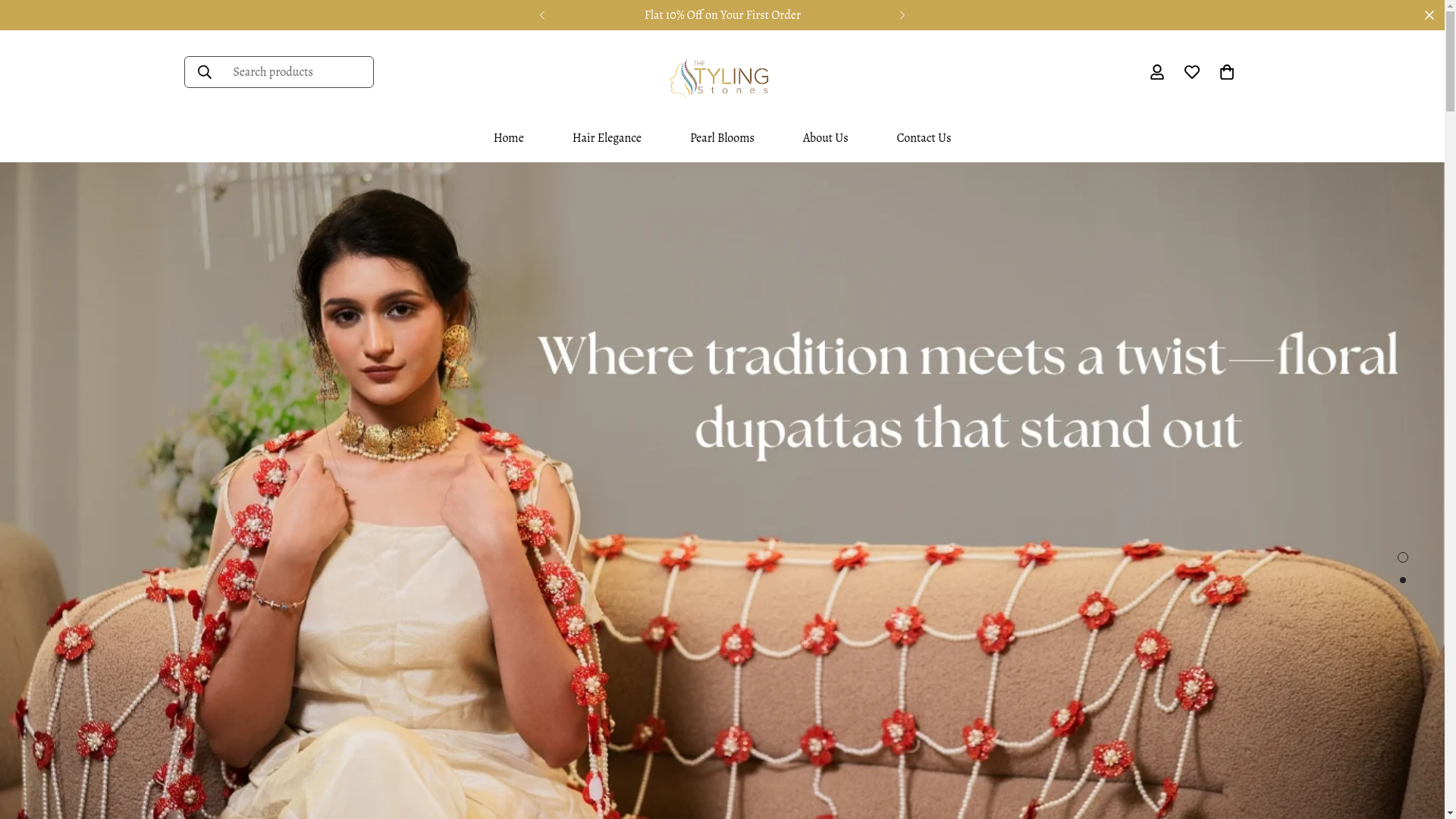 website screenshot of https://thestylingstones.com/
