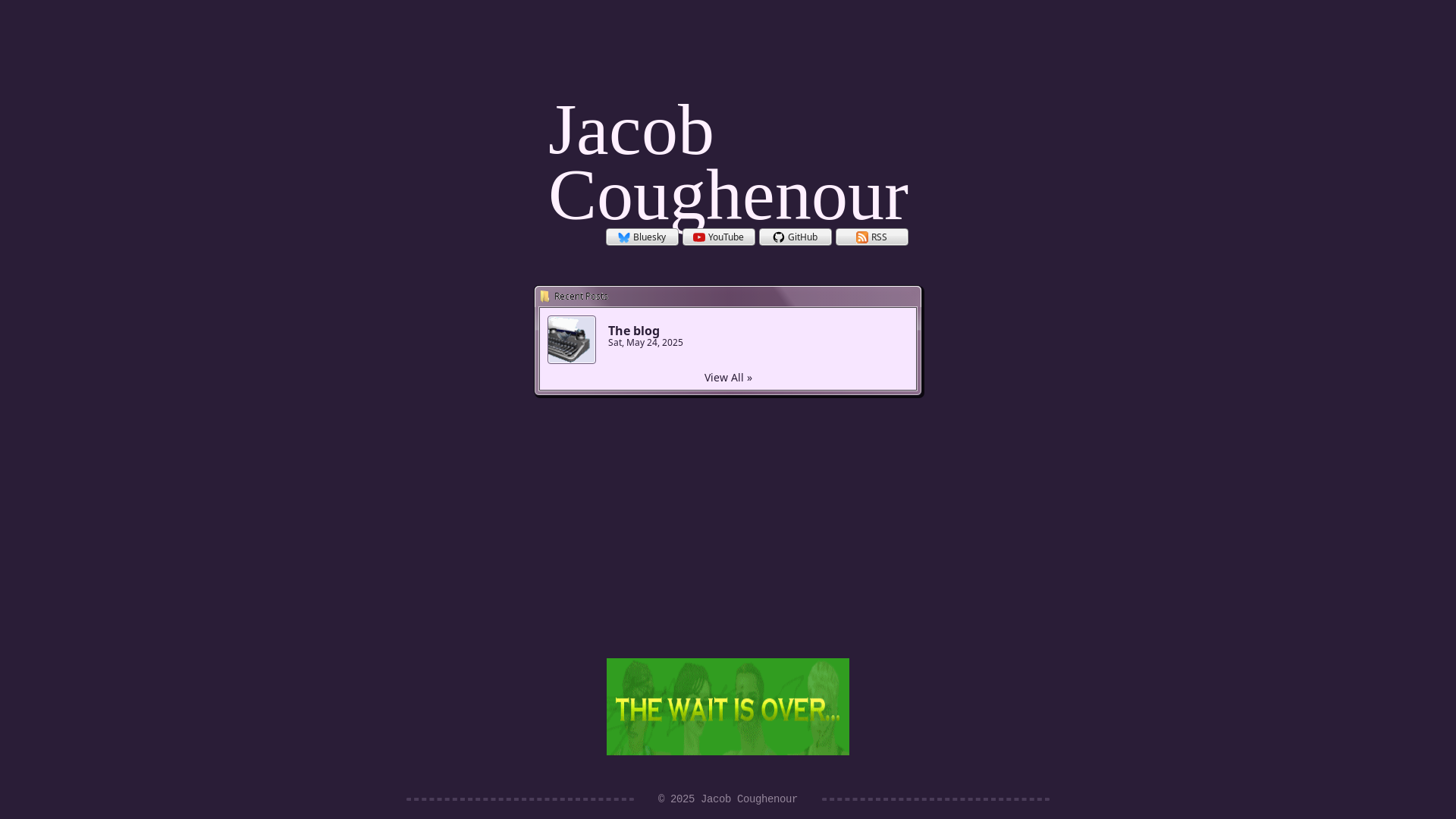 website screenshot of https://jacobcoughenour-homepage.pages.dev/