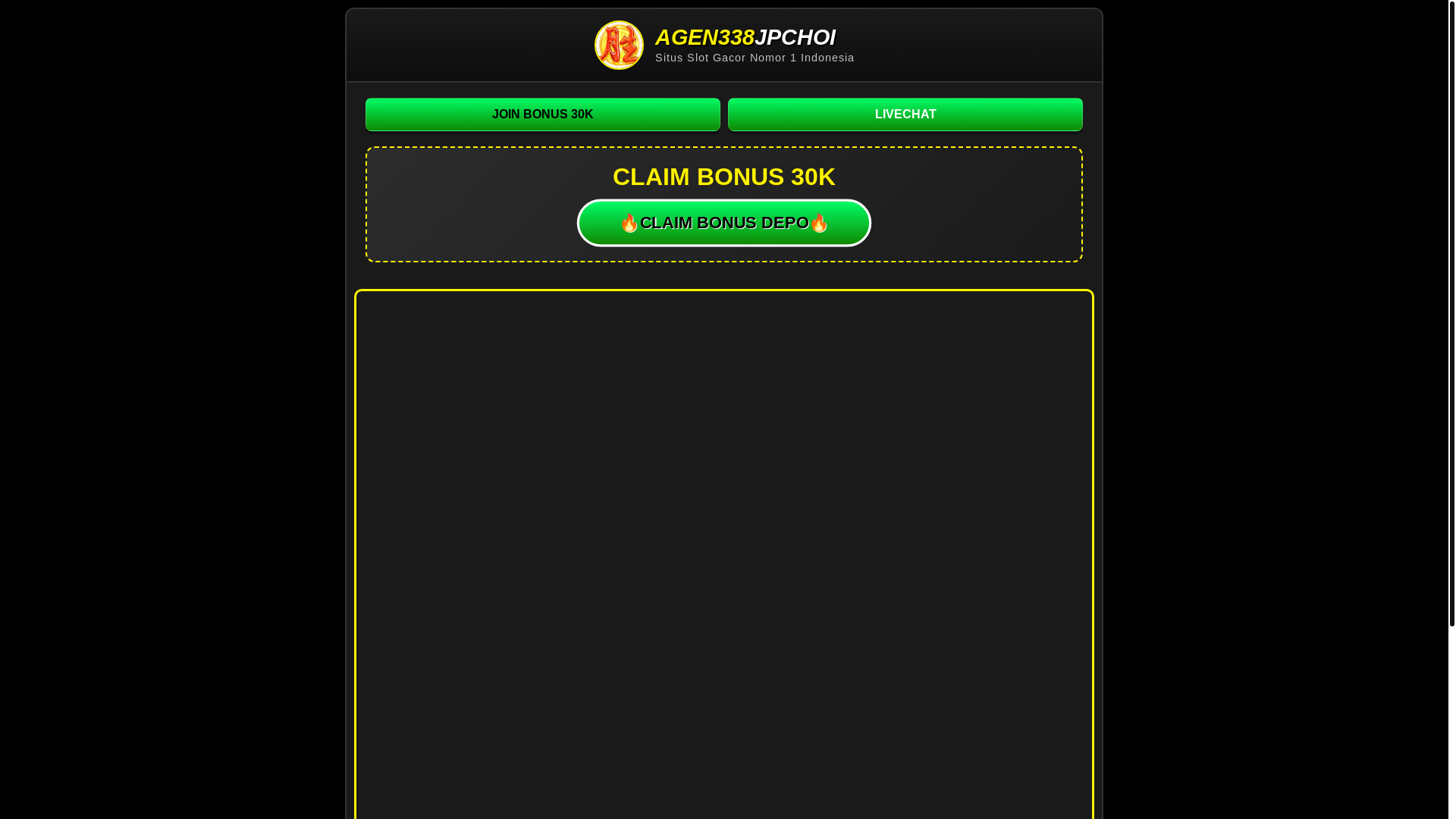 website screenshot of https://agen338jpchoi.shop/